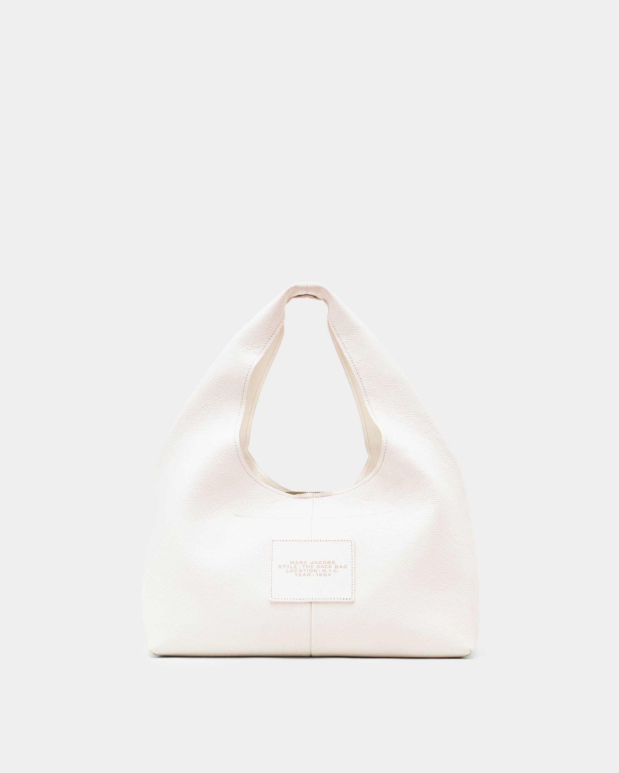 MARC JACOBS The Sack 大型白色皮革手袋