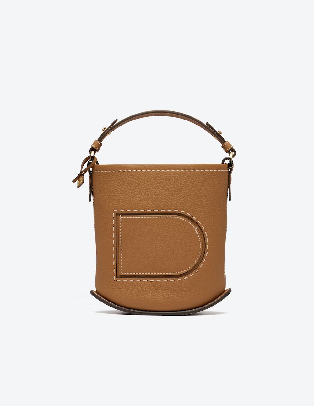 Pin Mini Bucket Taurillon Soft Surpiqué - Vegetal - Ivory