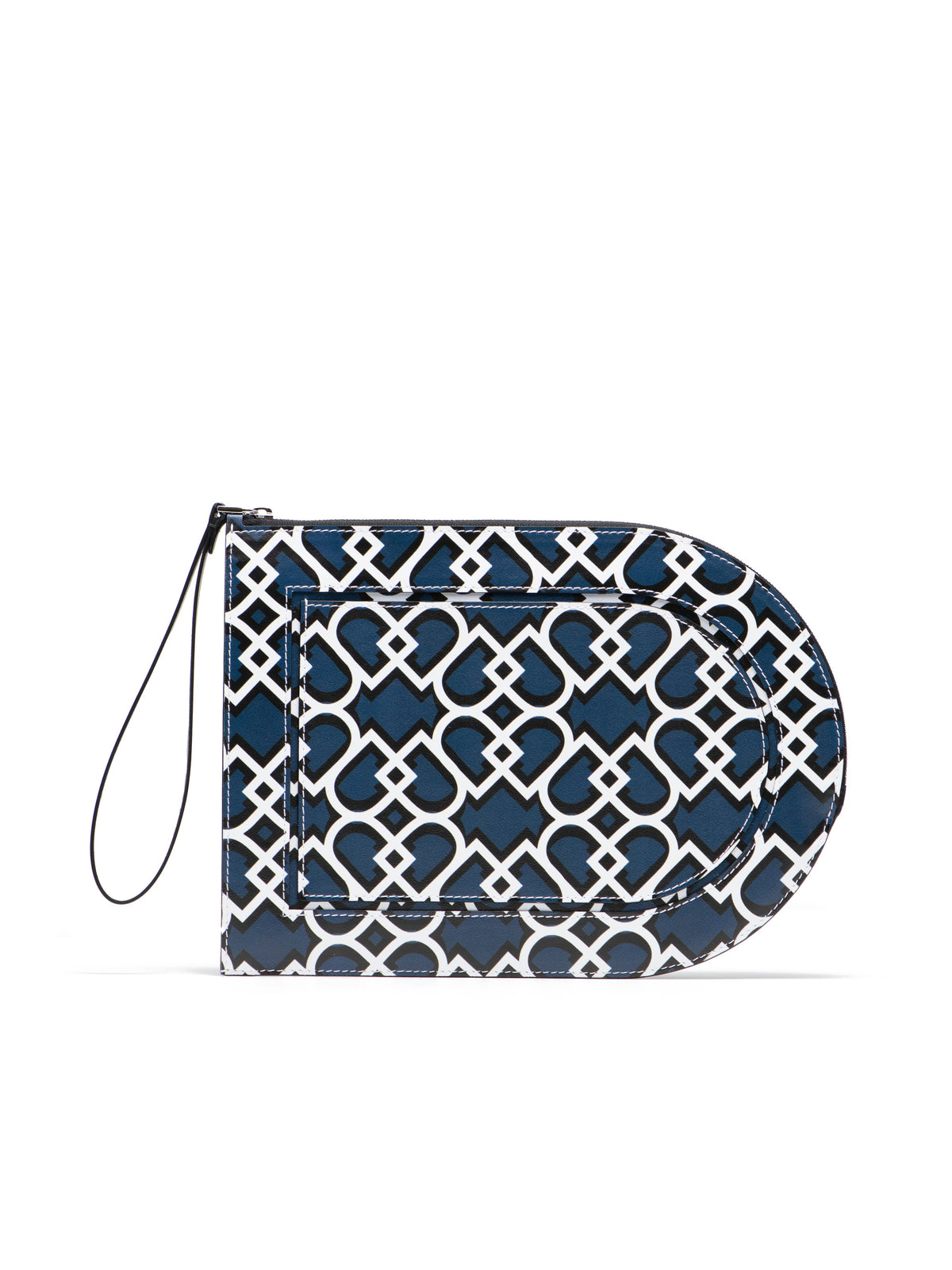 Pin D Pouch D Upside Down Tempo Calf - Bleu prusse-Optic White-Noir