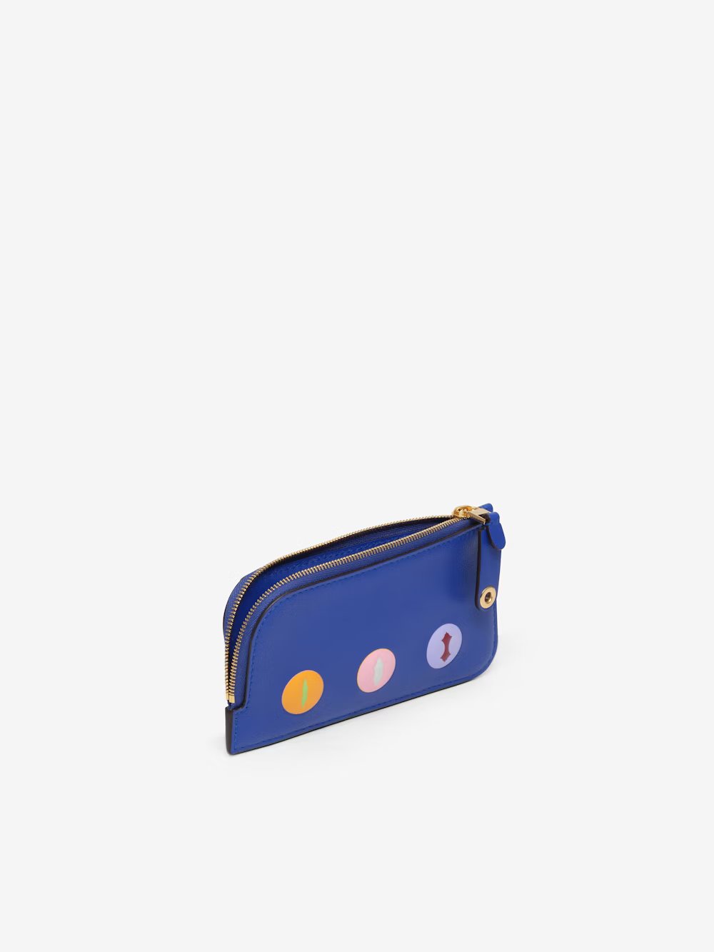 Zipped Card Holder Stargazer Silky Calf - Outremer - Multicolour