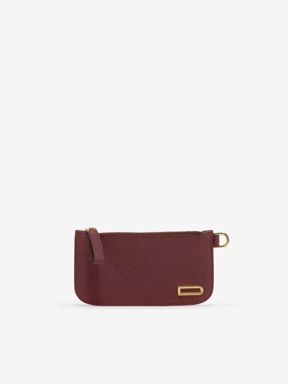 Vagabond Zipped Card Holder Alpina Calf - Rosewood