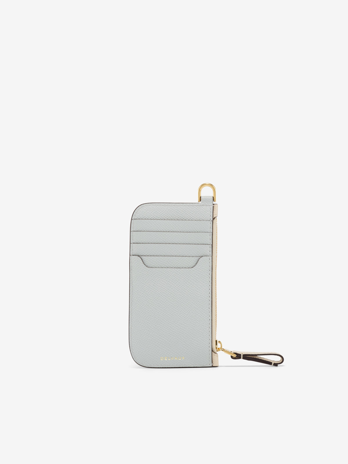 Vagabond Zipped Card Holder Alpina Calf - Angora - Cloud
