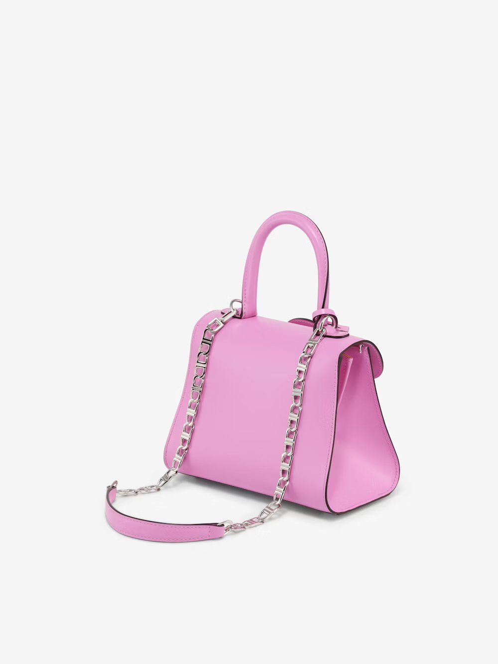 Short D Chain Strap Box Calf - Orchid