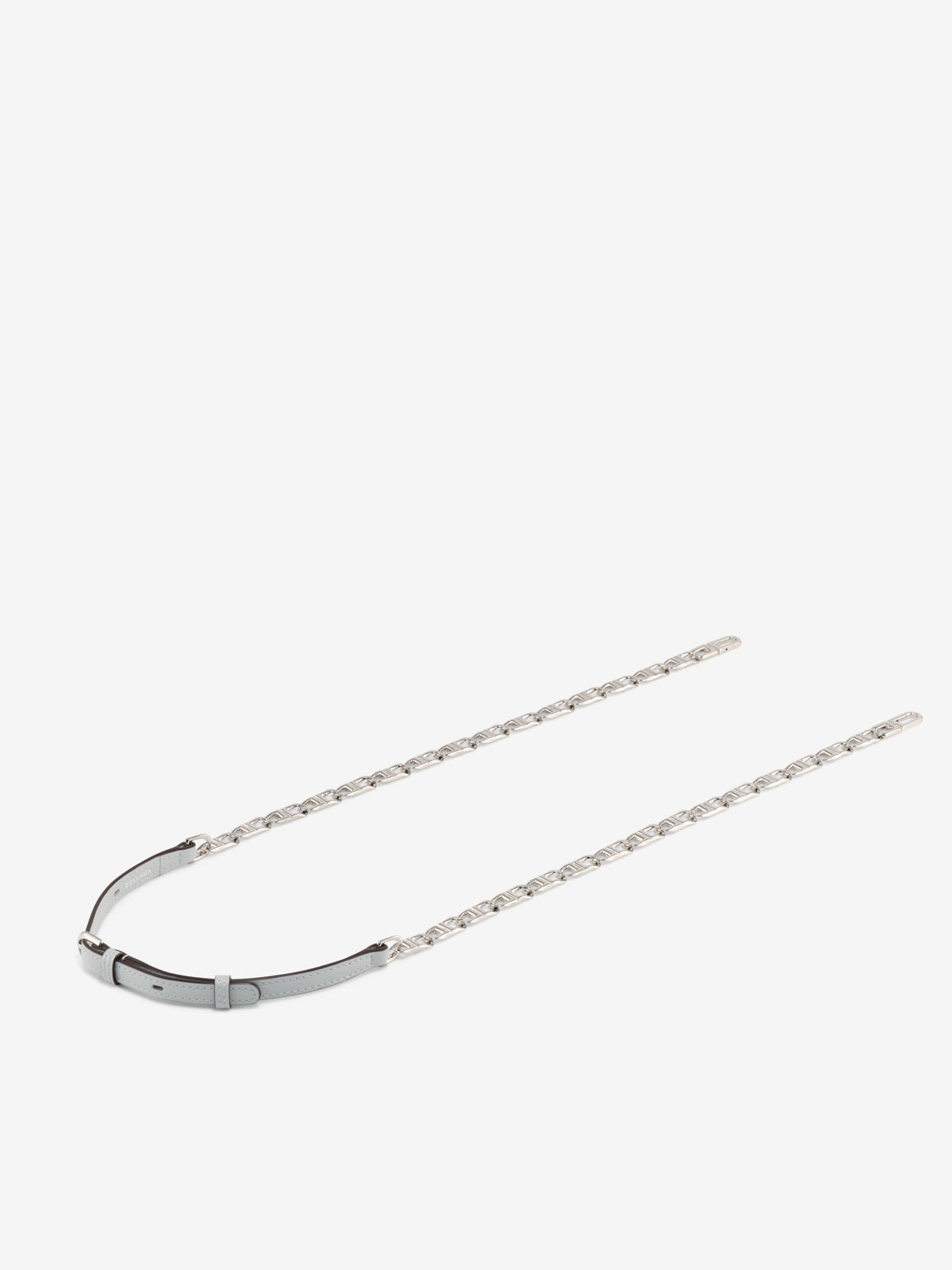 Adjustable Long D Chain Strap Box Calf - Cloud