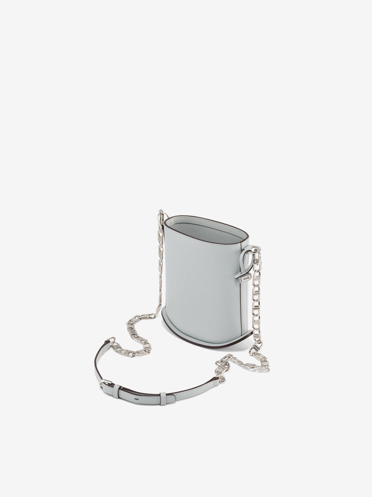 Adjustable Long D Chain Strap Box Calf - Cloud