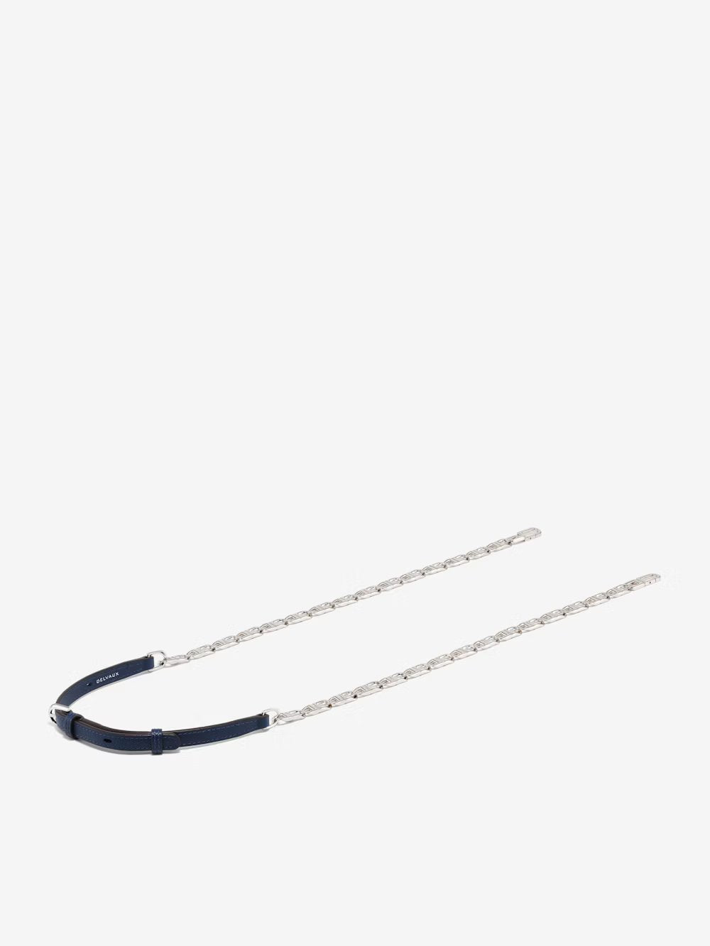 Adjustable Long D Chain Strap Rodéo Calf - Antwerp Blue