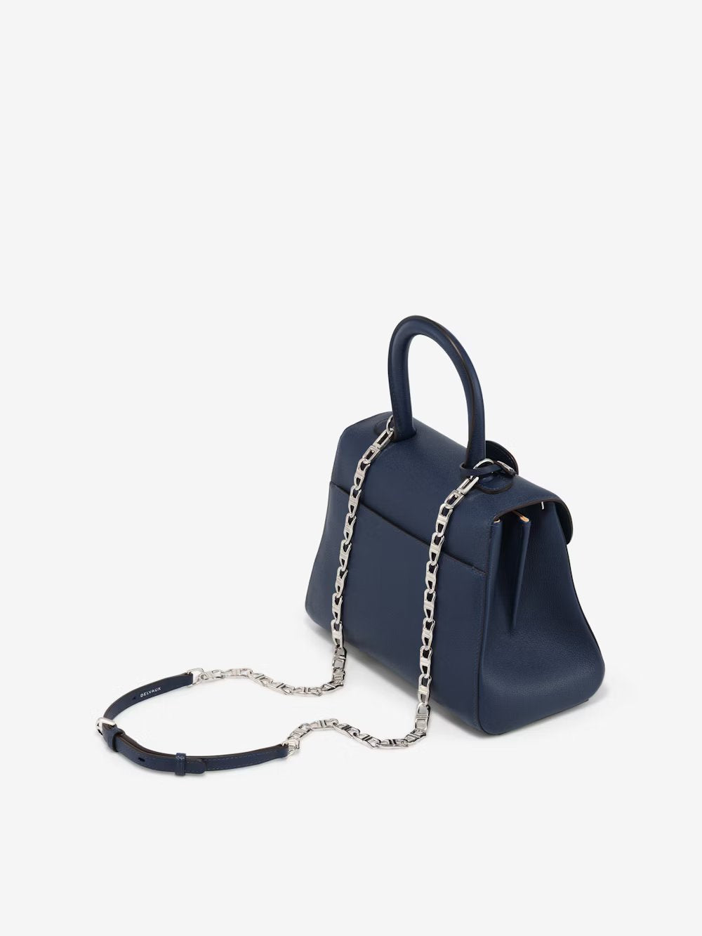 Adjustable Long D Chain Strap Rodéo Calf - Antwerp Blue