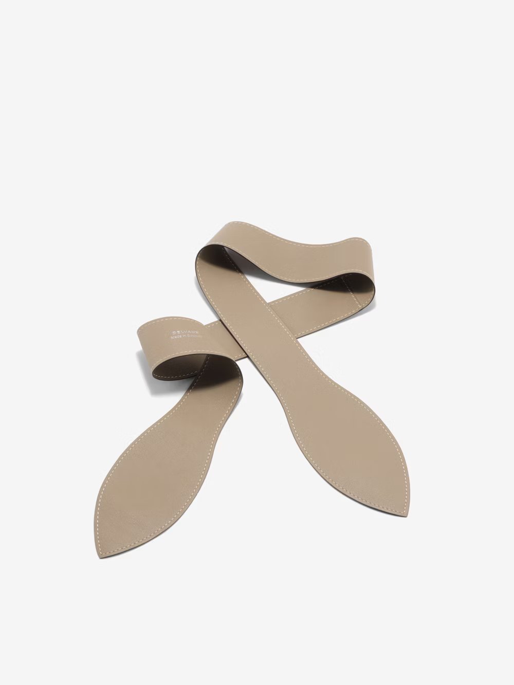 Handle Ribbon Supple Calf - Tourterelle - Ivory