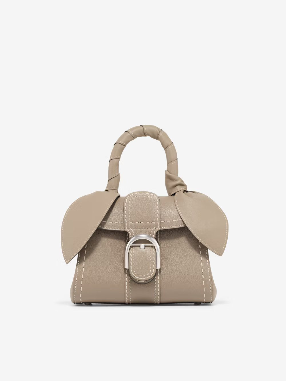 Handle Ribbon Supple Calf - Tourterelle - Ivory