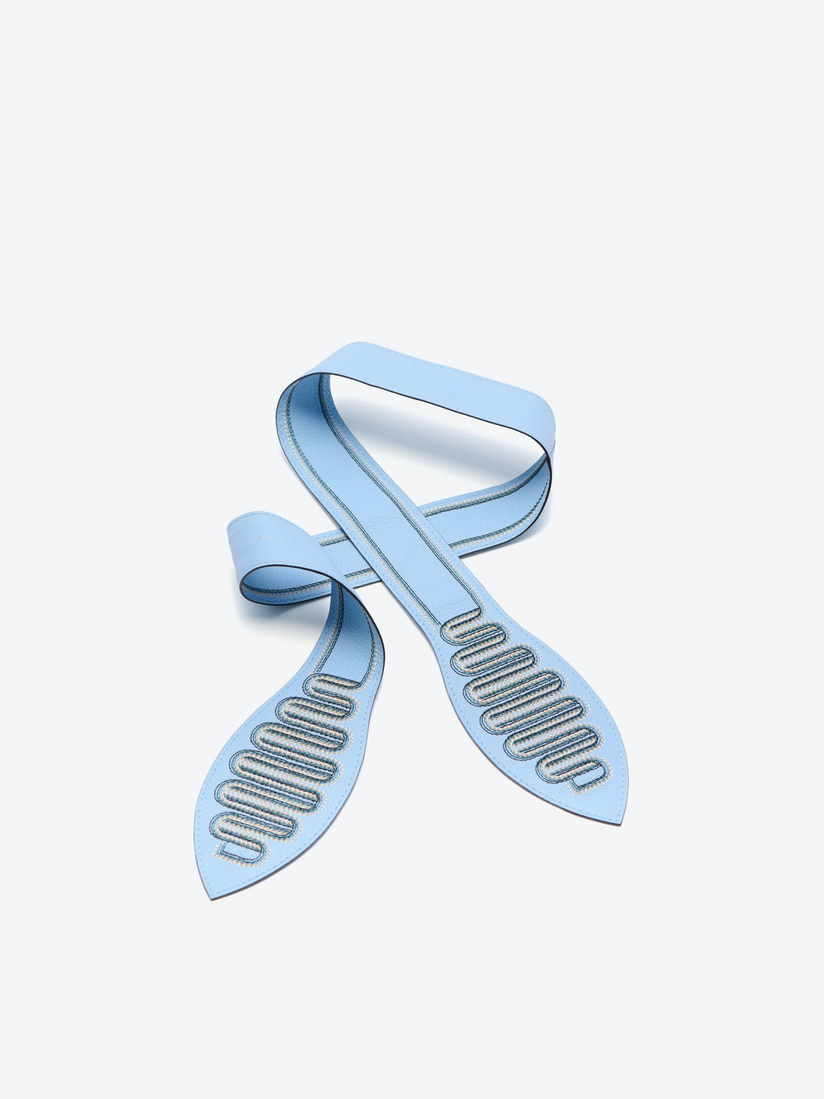 Handle Ribbon D Infinity Jumping Calf - Azure