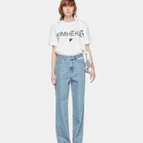 愛心 LOGO 短袖白Tshirt