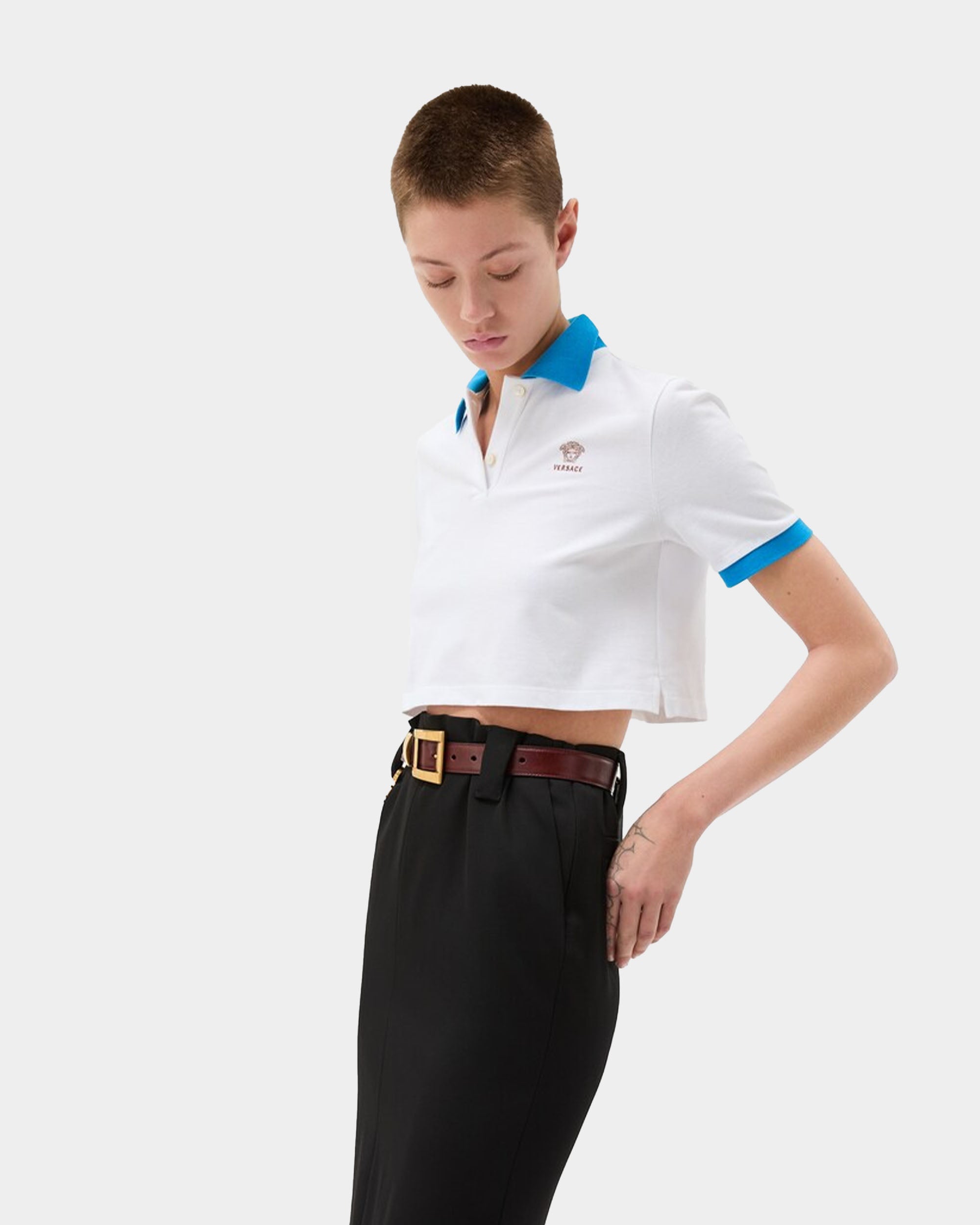刺繡短版 POLO