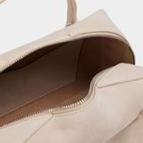 麂皮拉鍊托特包