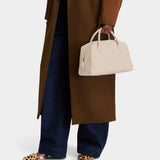 麂皮拉鍊托特包