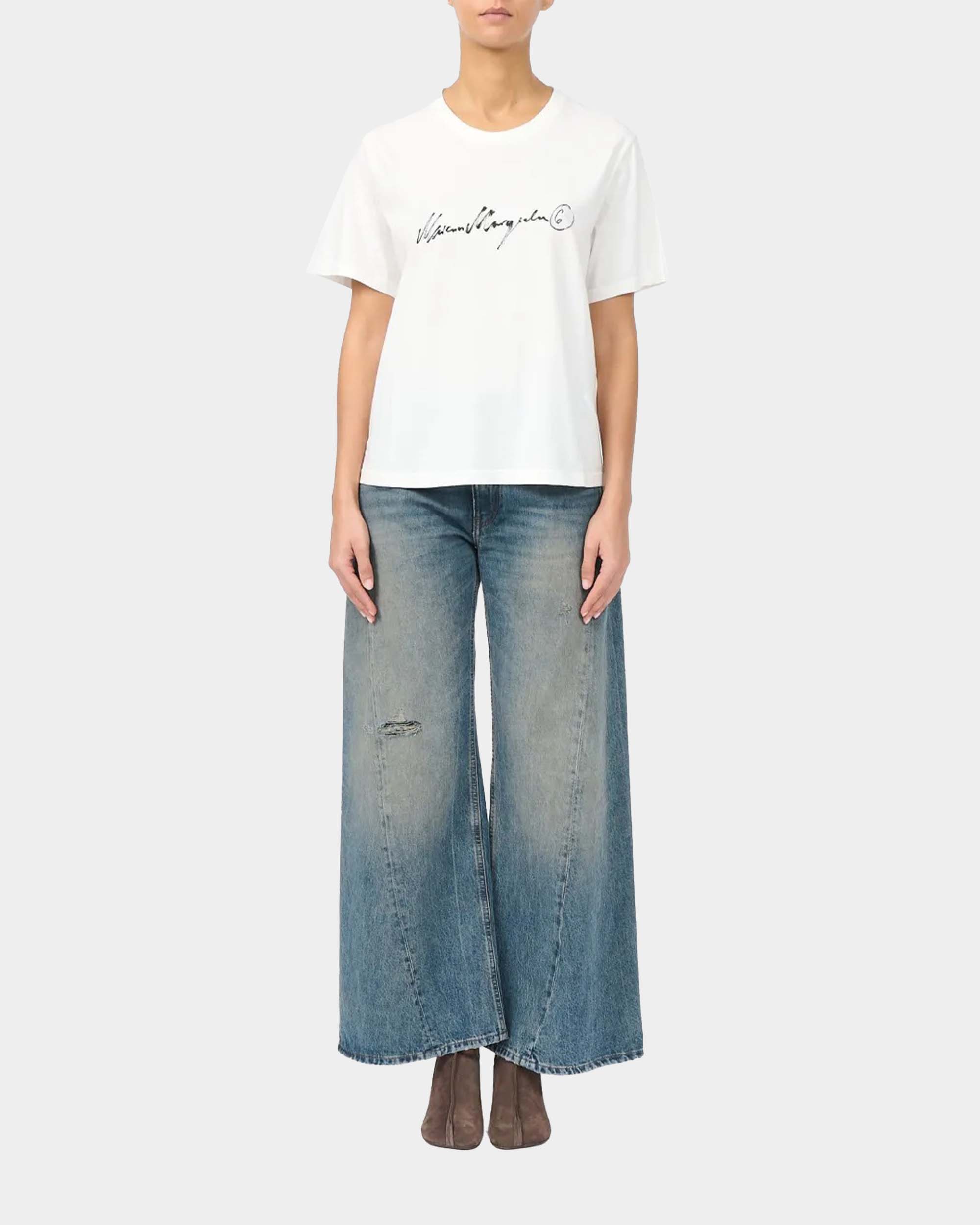 字母短T-Shirt