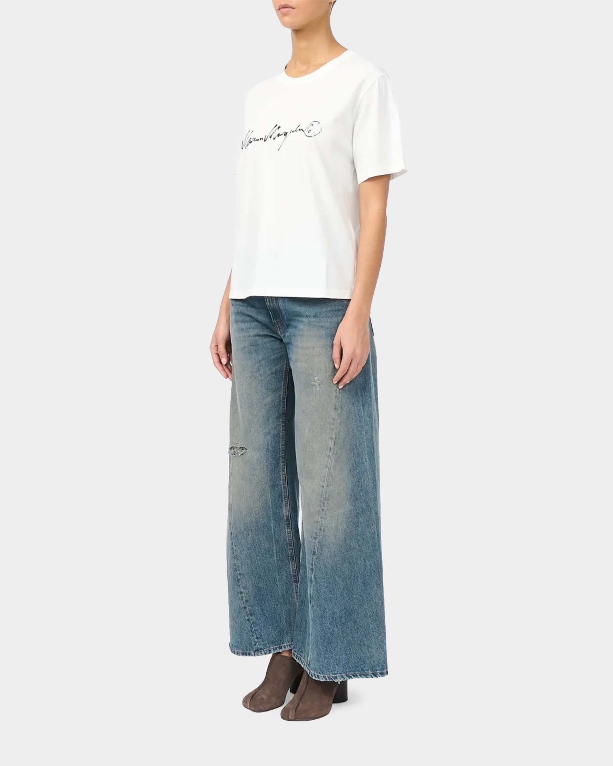 字母短T-Shirt