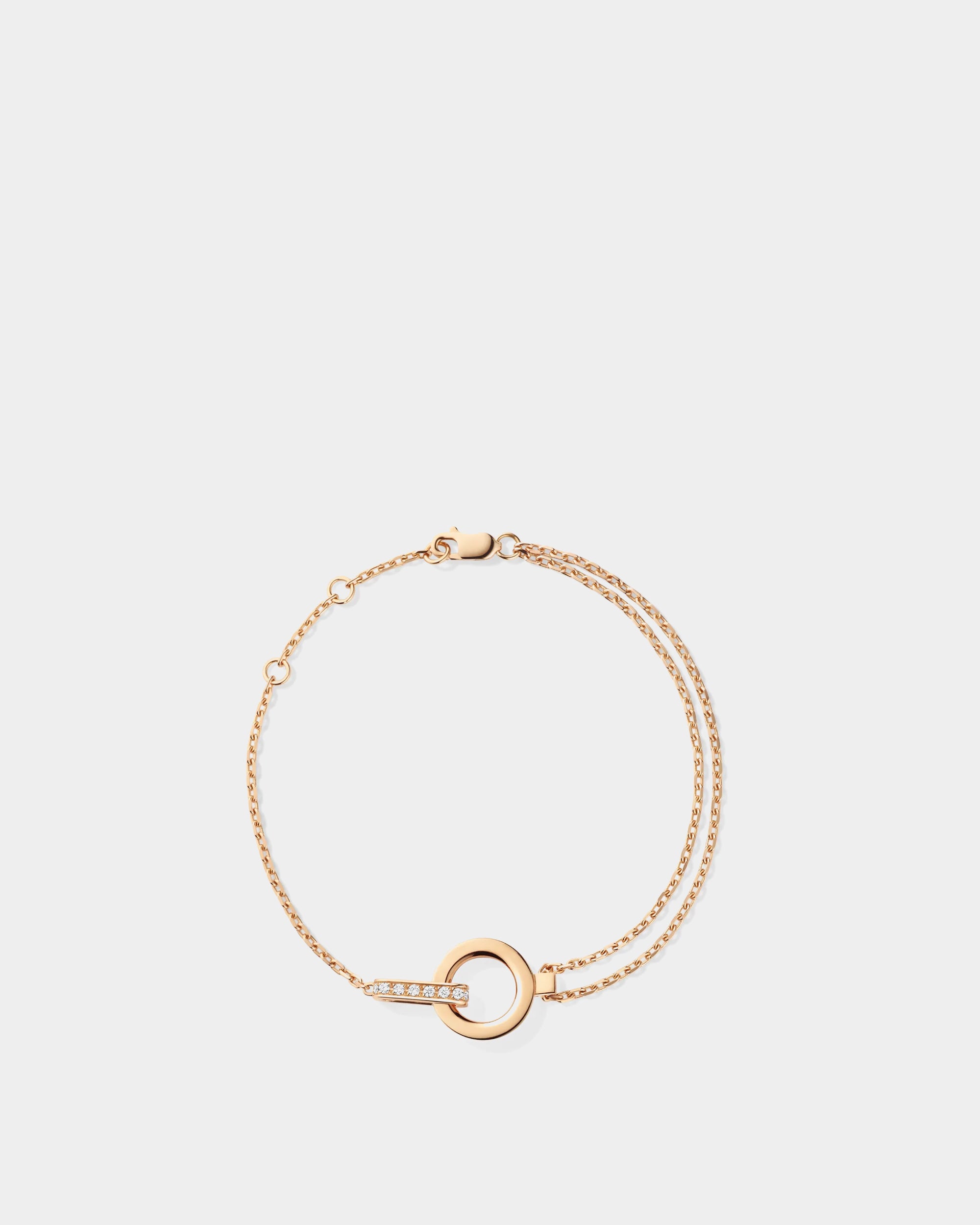 Berbere 18K 玫瑰金鑲鑽手鍊