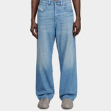 低腰寬版牛仔褲