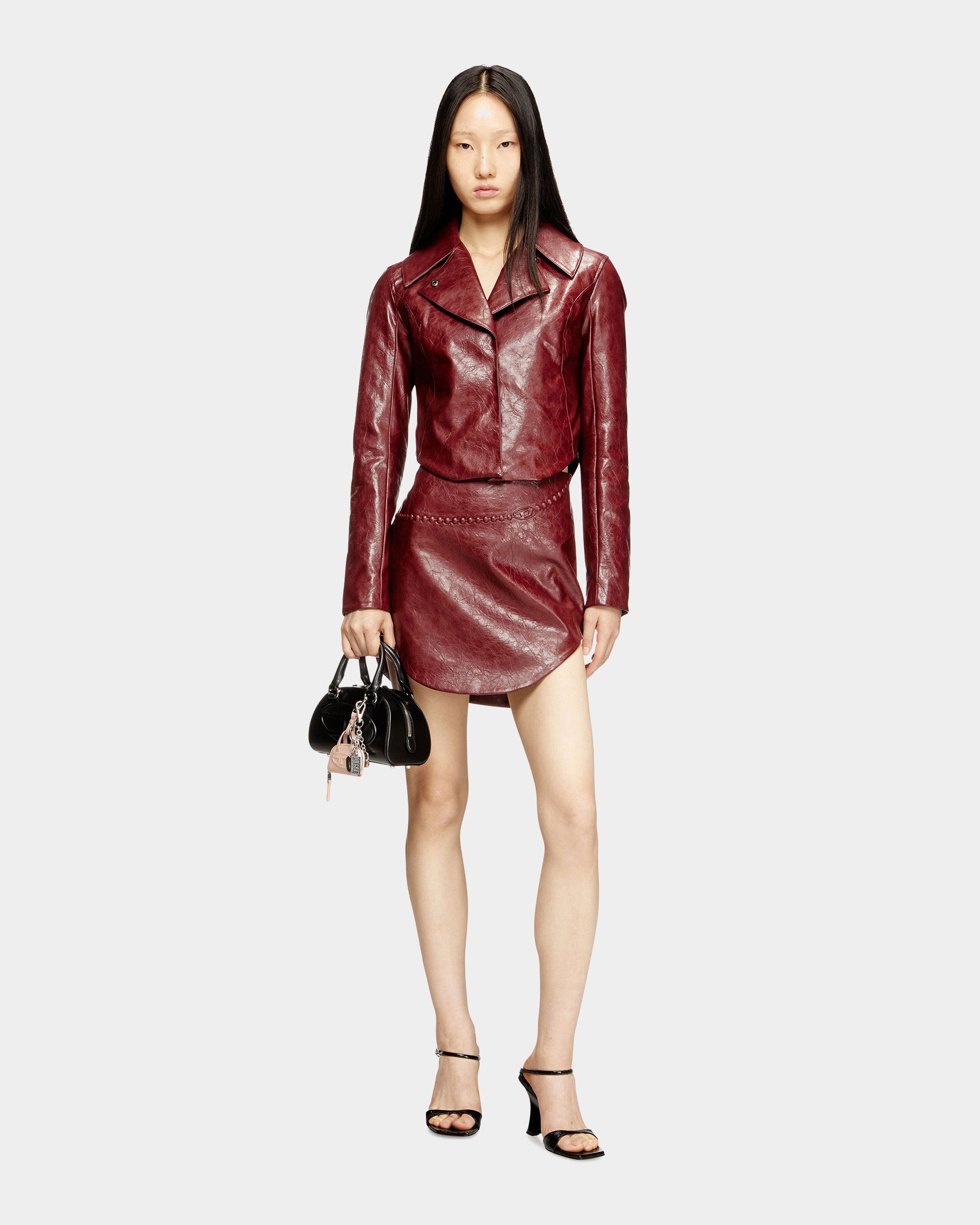 亮面修身西裝外套