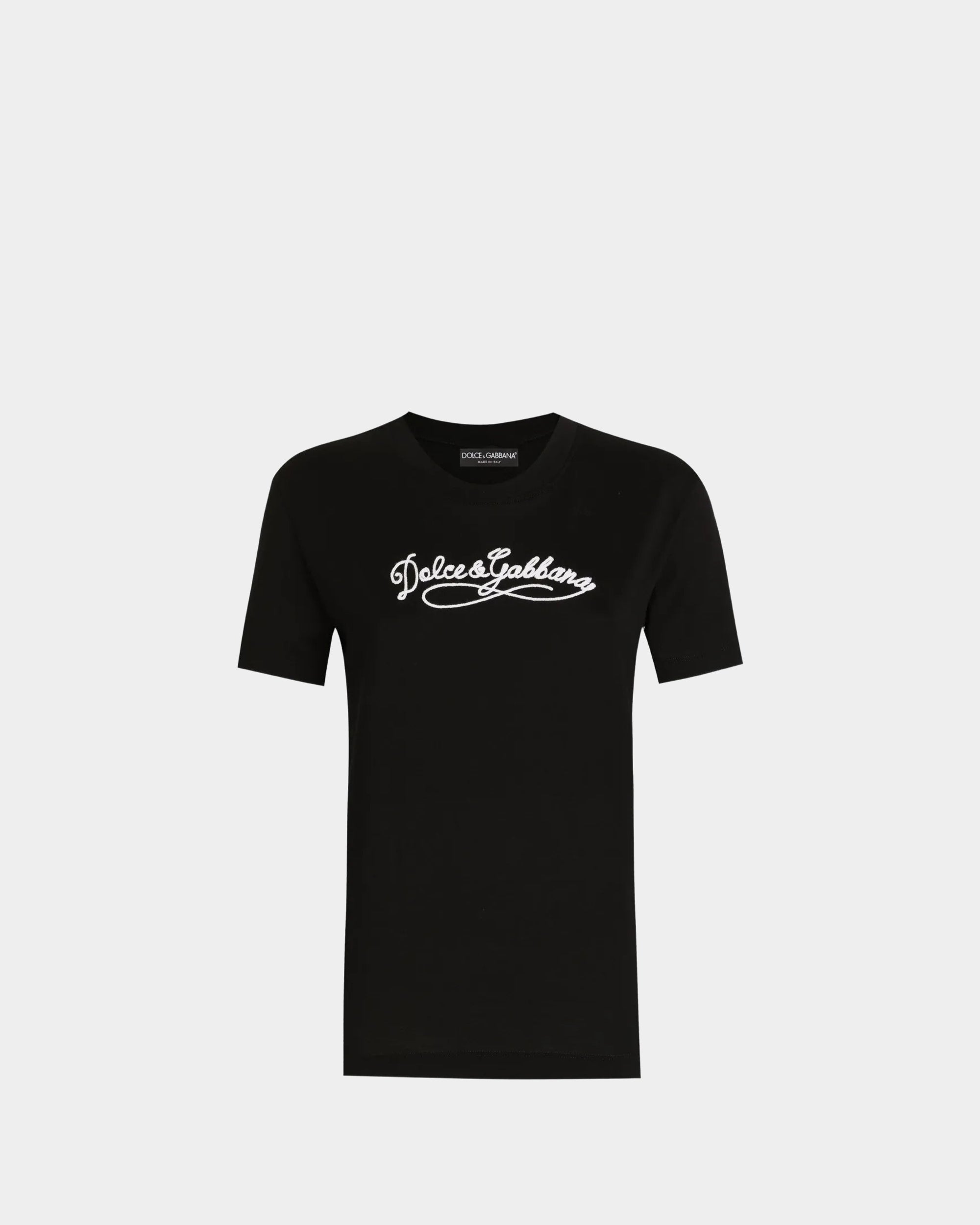 刺繡純棉短T-Shirt