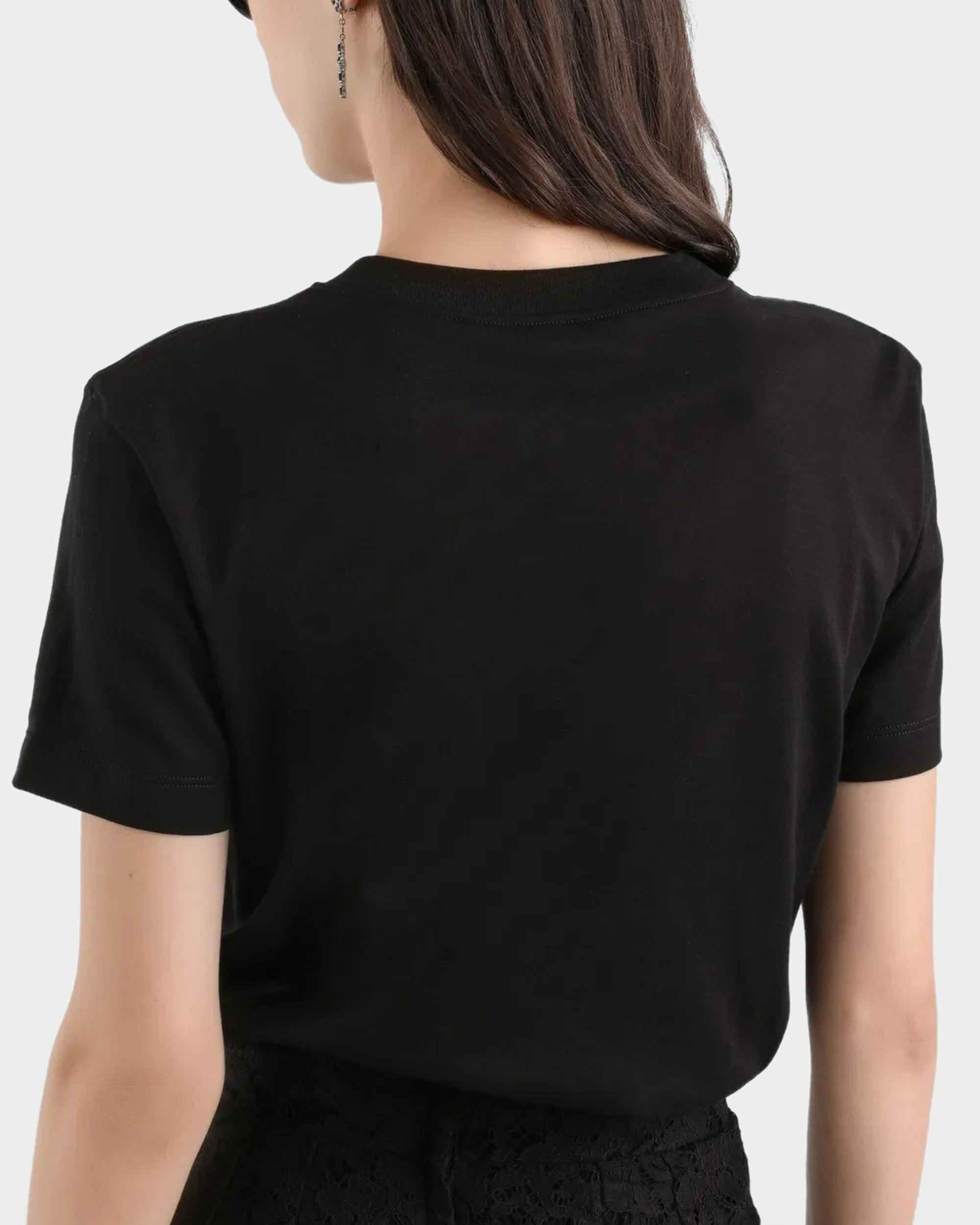 刺繡純棉短T-Shirt