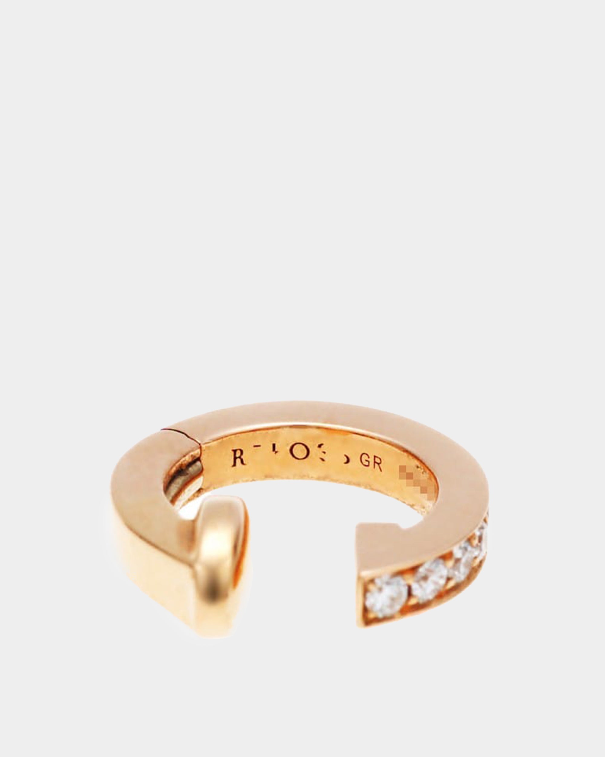 Berbere 18K 玫瑰金鑲鑽耳骨夾