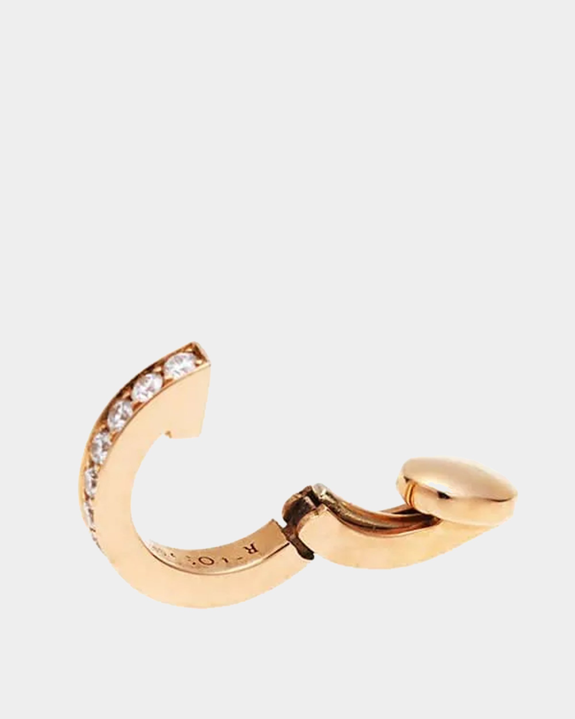 Berbere 18K 玫瑰金鑲鑽耳骨夾