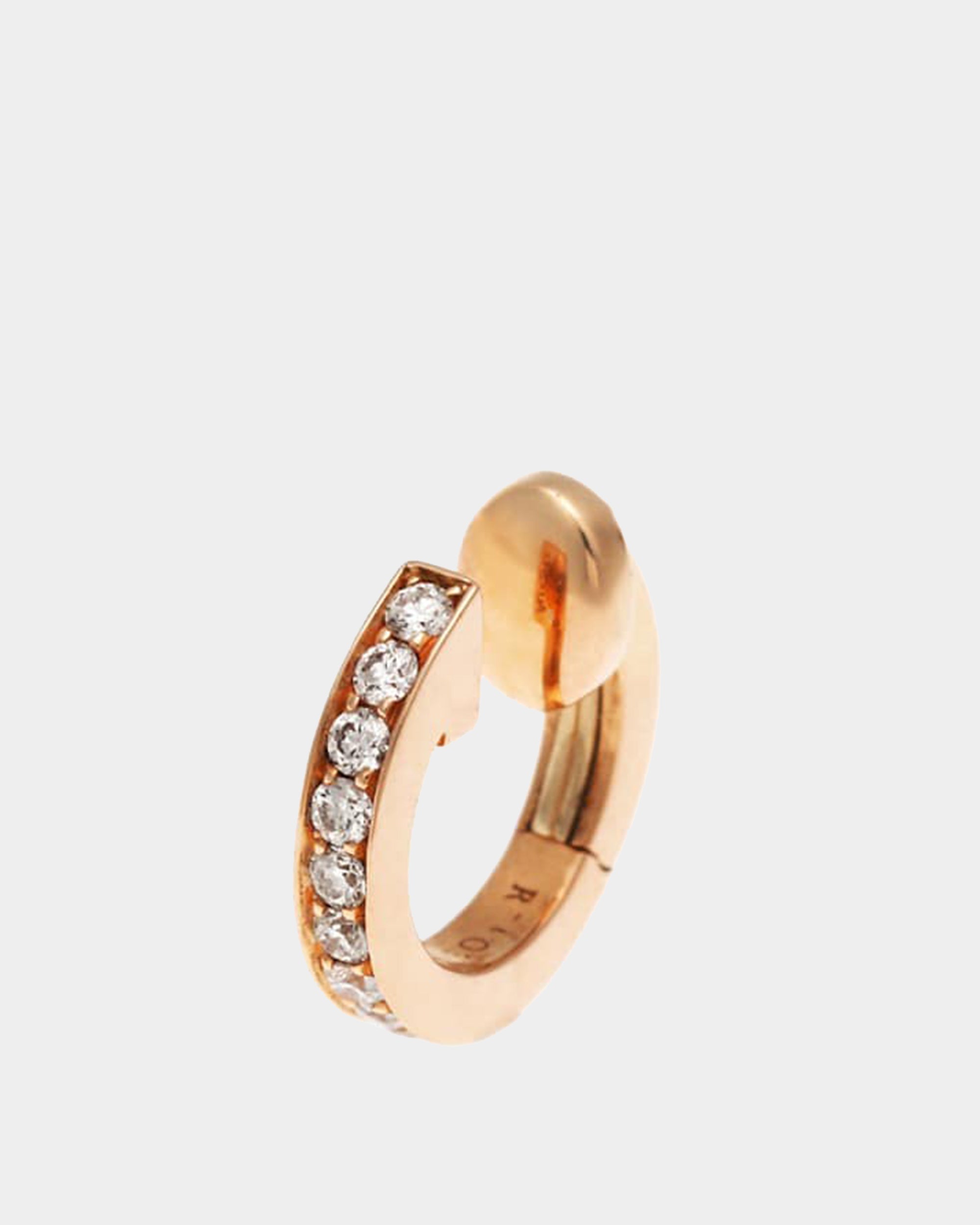 Berbere 18K 玫瑰金鑲鑽耳骨夾