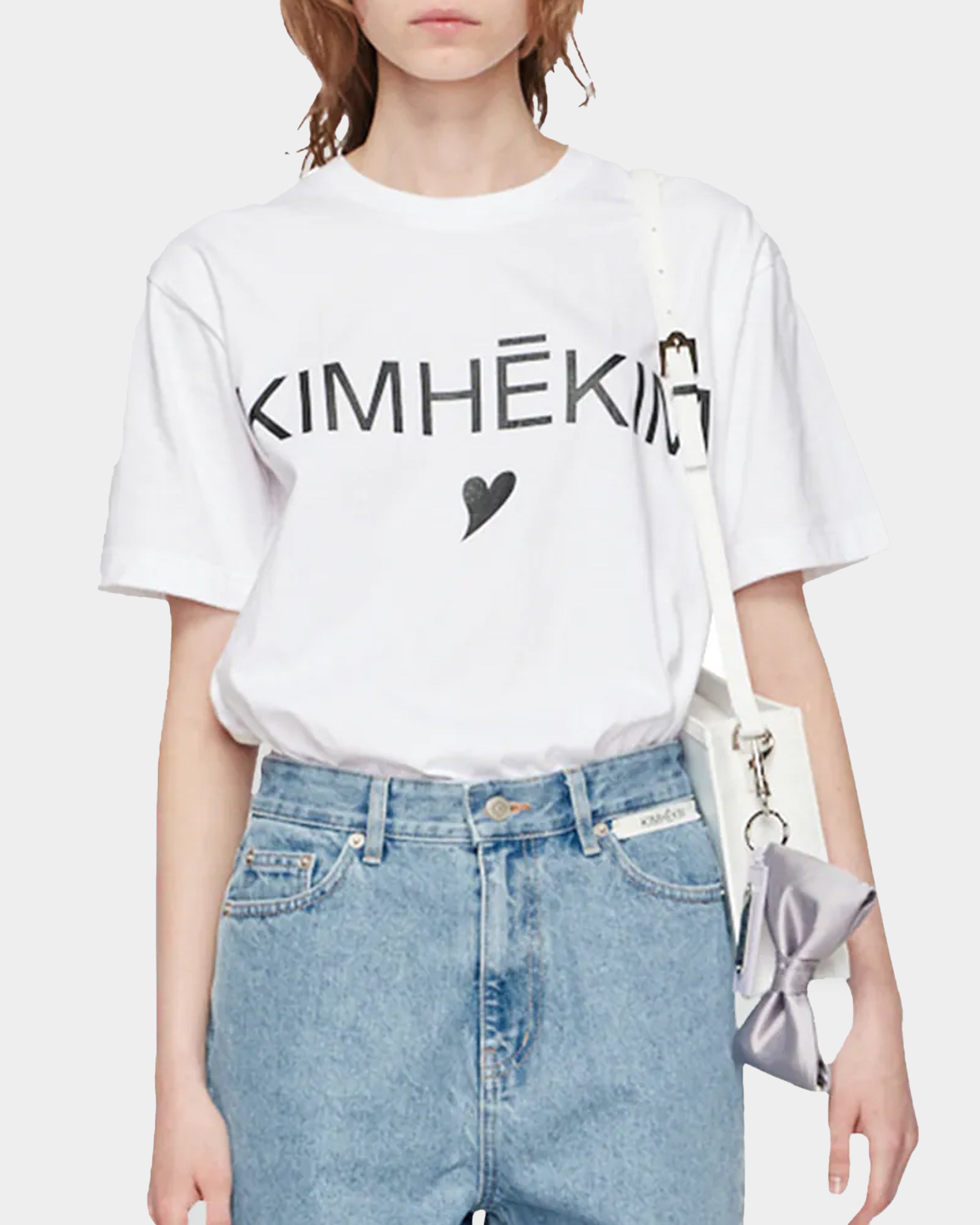 愛心 LOGO 短袖白Tshirt