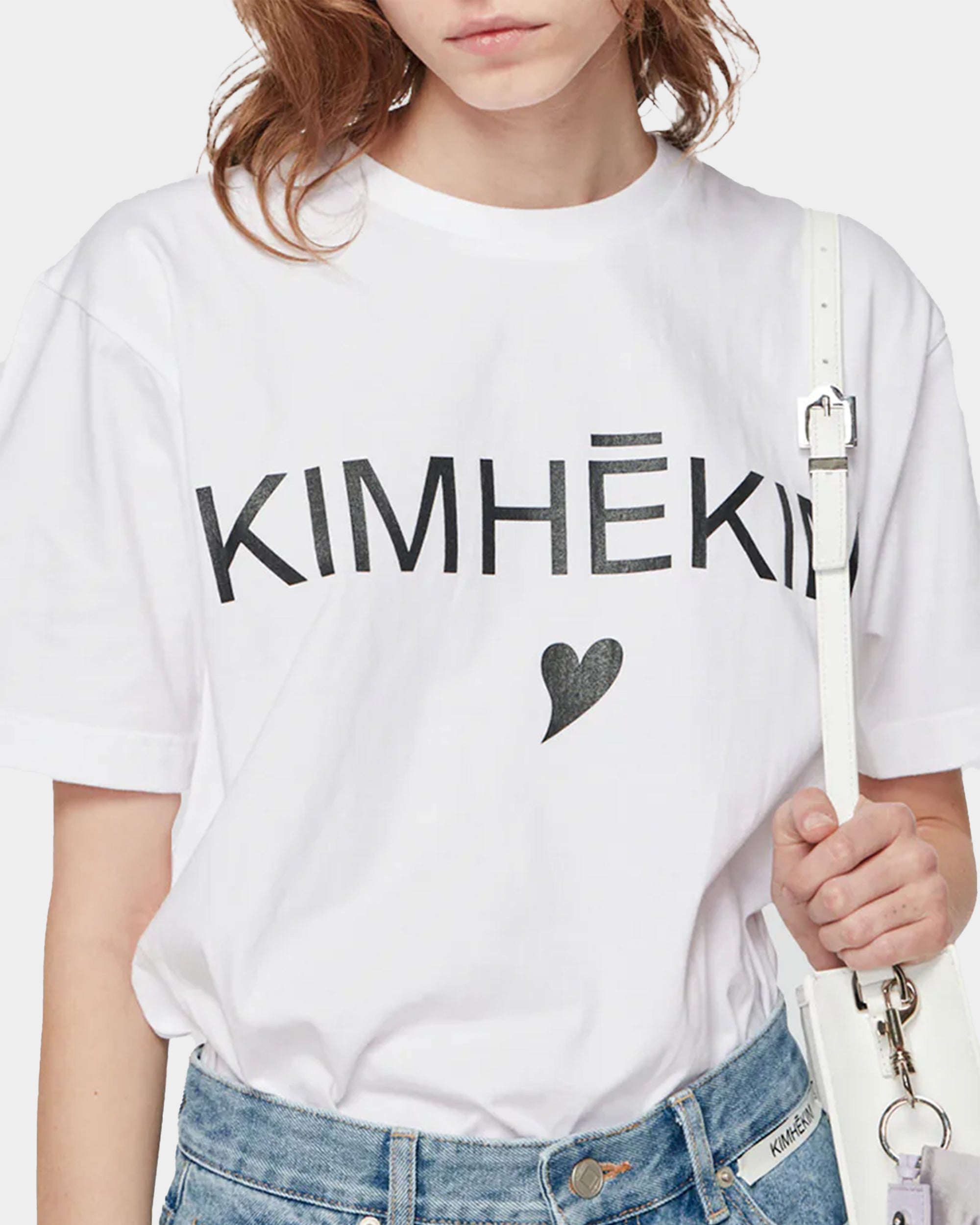 愛心 LOGO 短袖白Tshirt