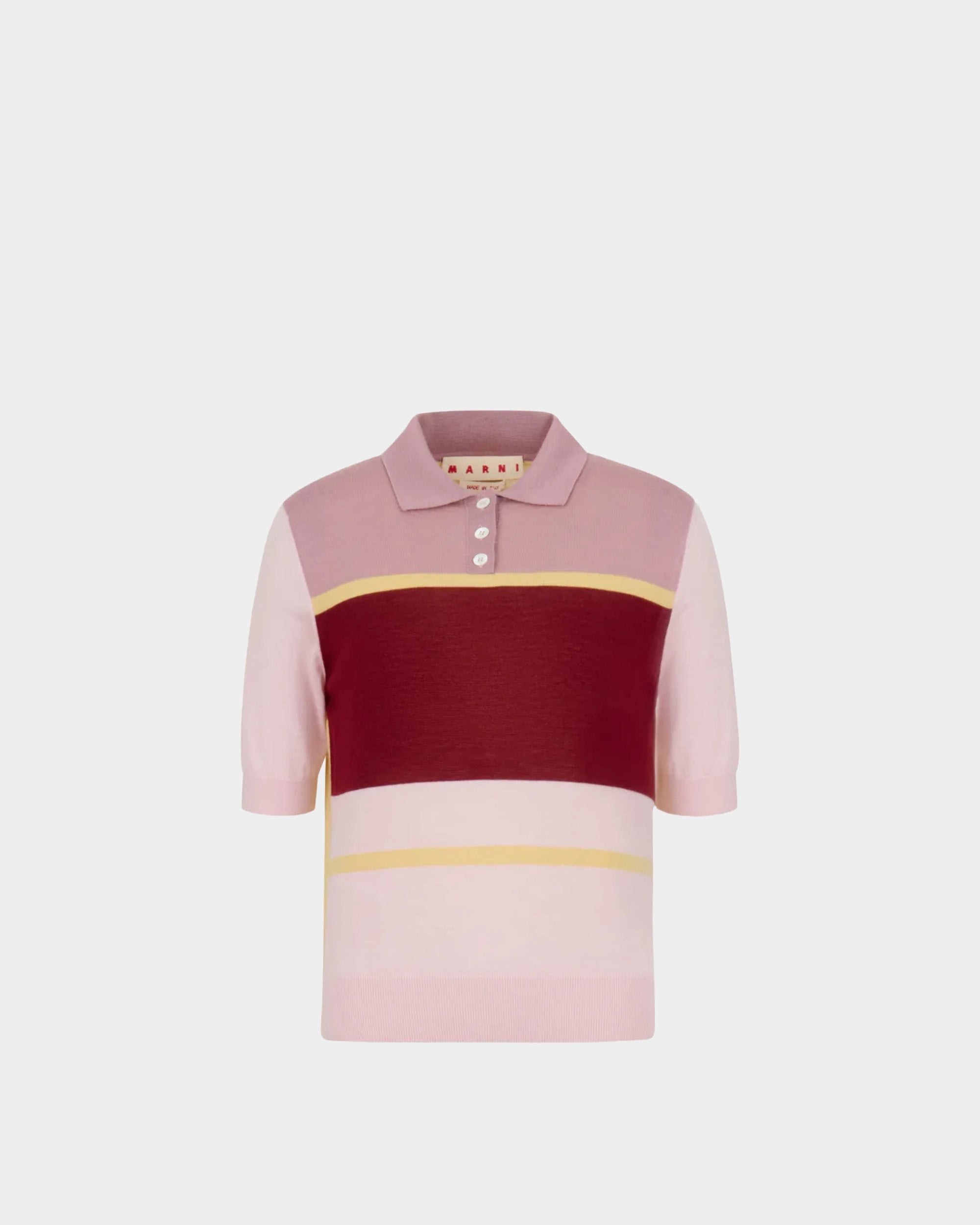 撞色短袖 Polo 針衣