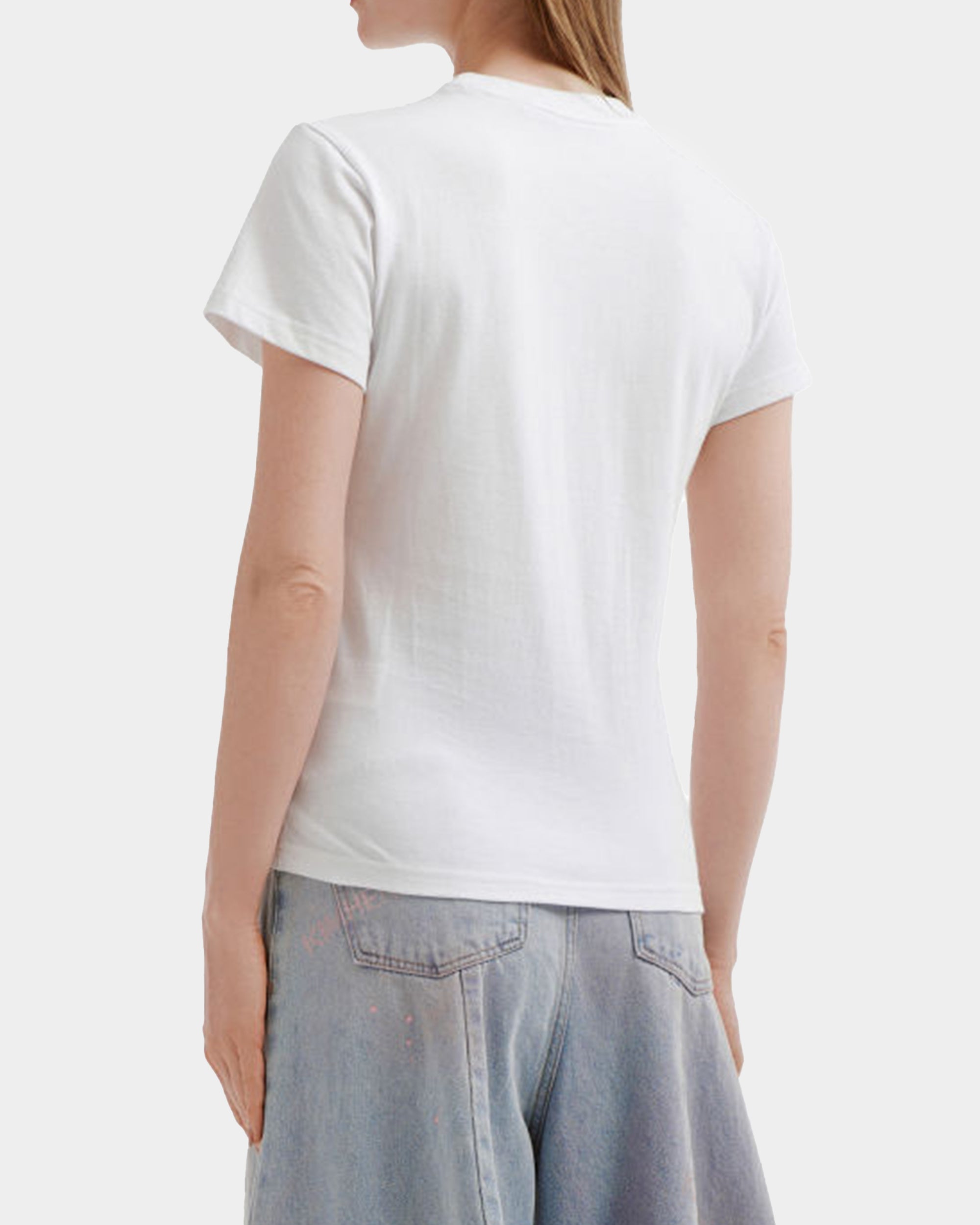 愛心金屬白色Tshirt