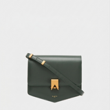 三層金釦側背包