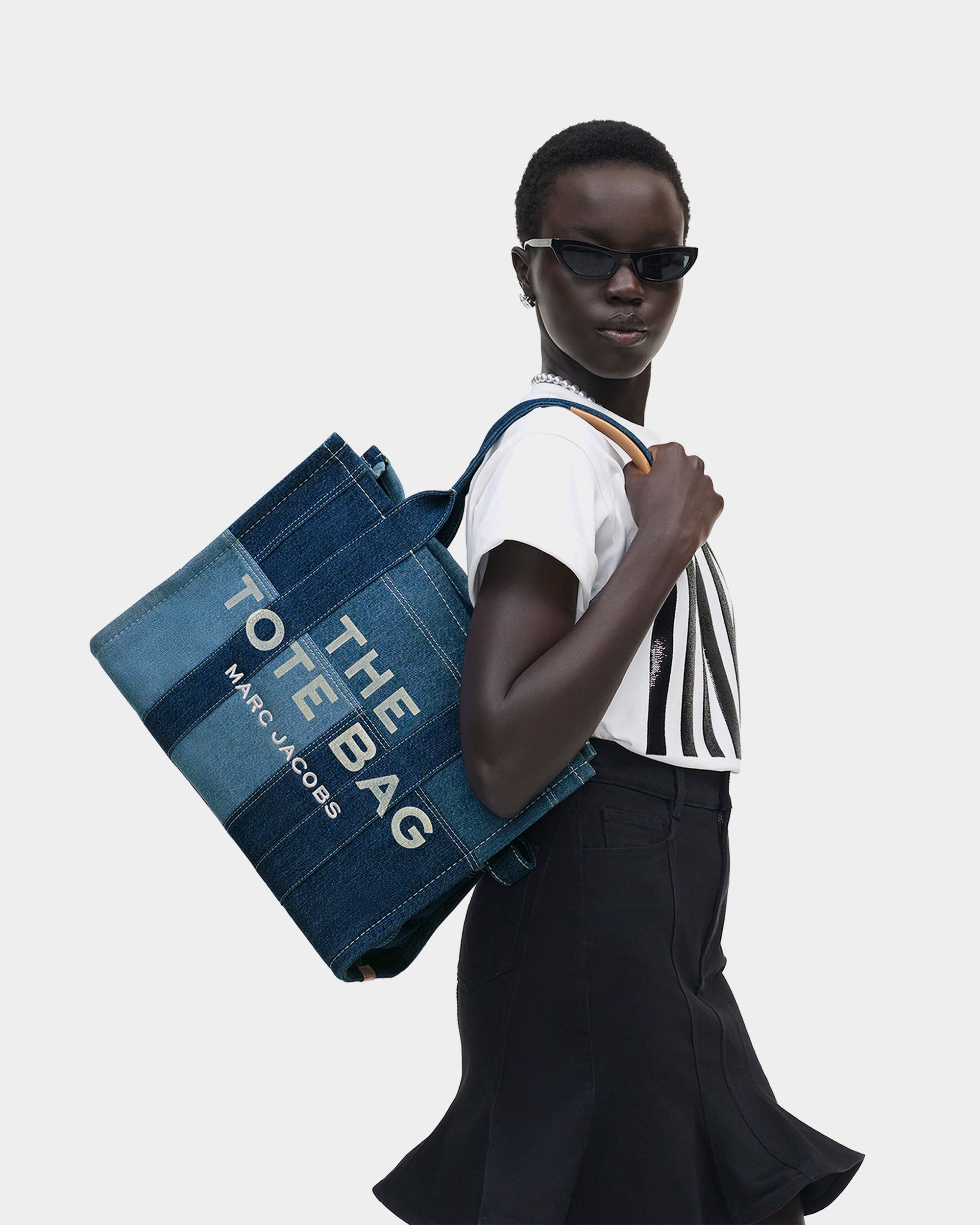 MARC JACOBS 大型丹寧托特包