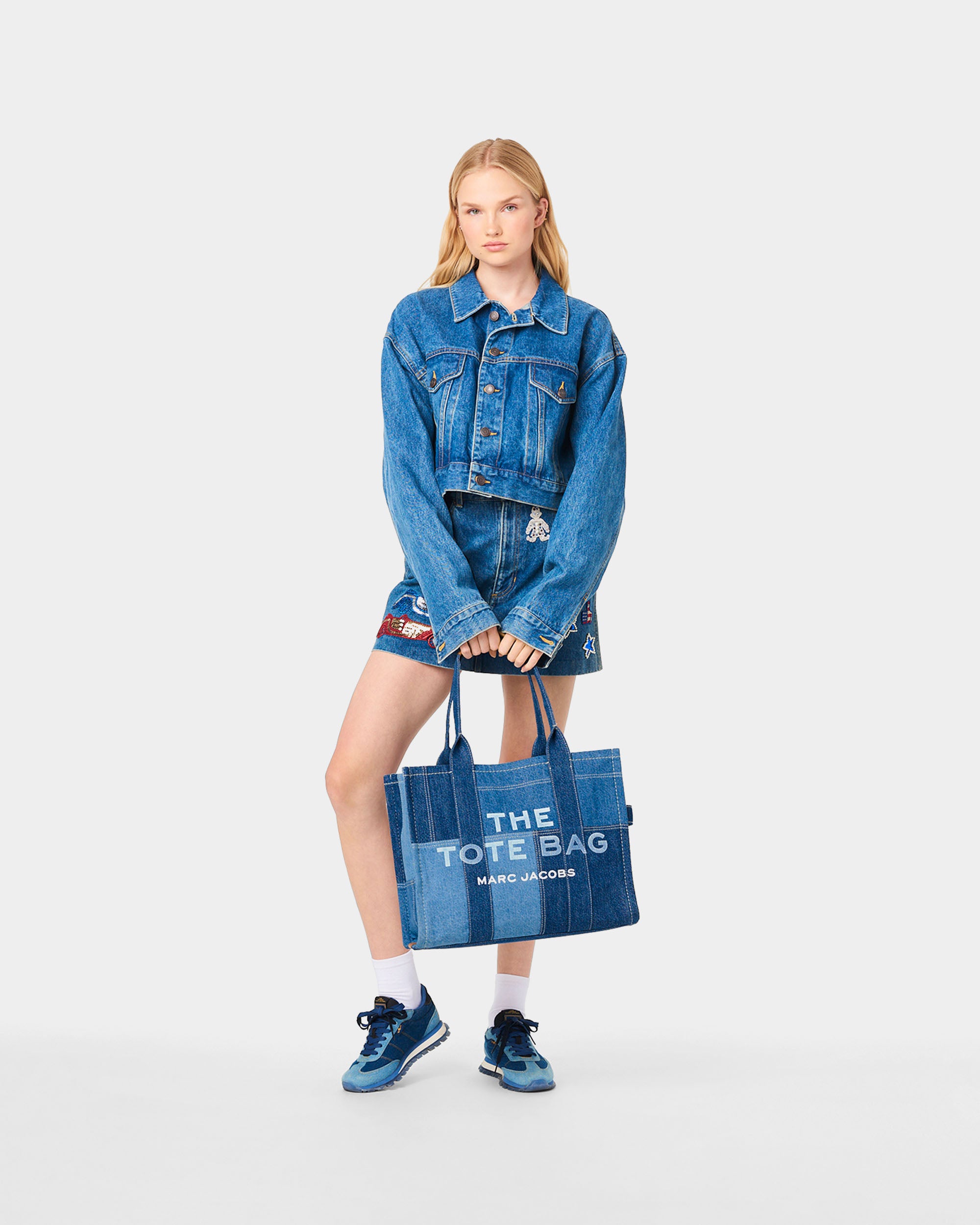 MARC JACOBS 大型丹寧托特包