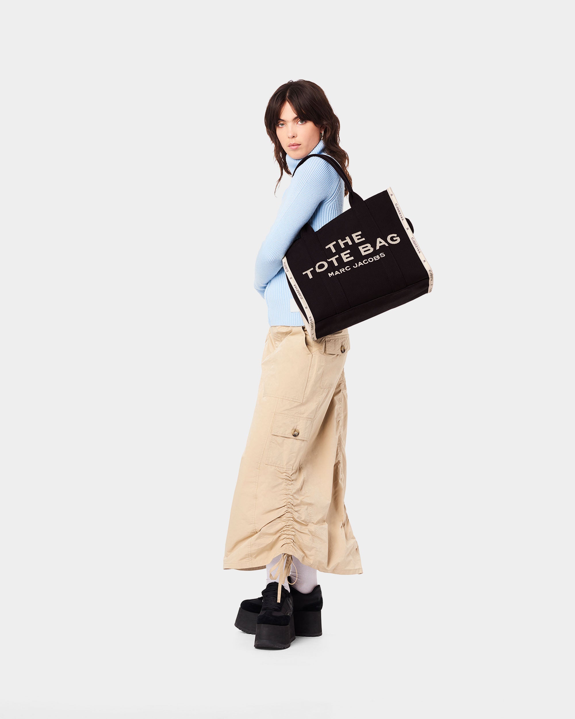 MARC JACOBS THE™ 大型提花織物帆布托特包