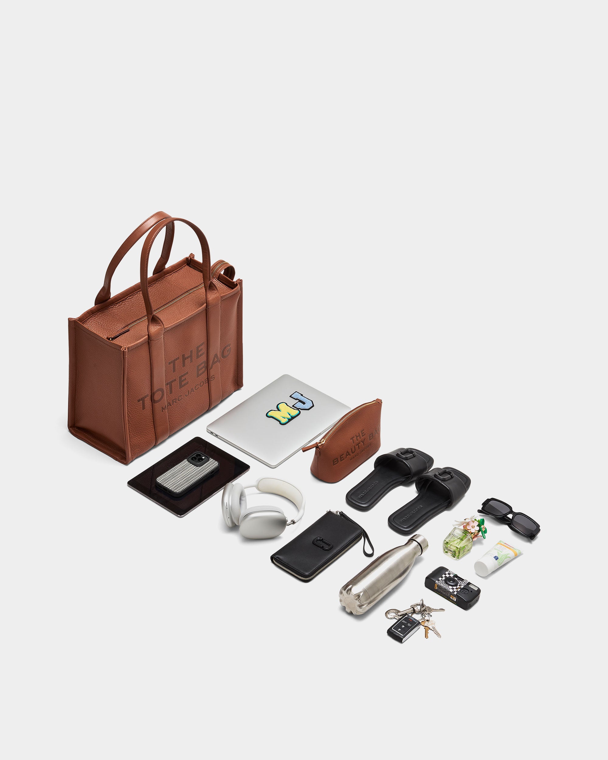 MARC JACOBS THE™ 大型提花織物帆布托特包