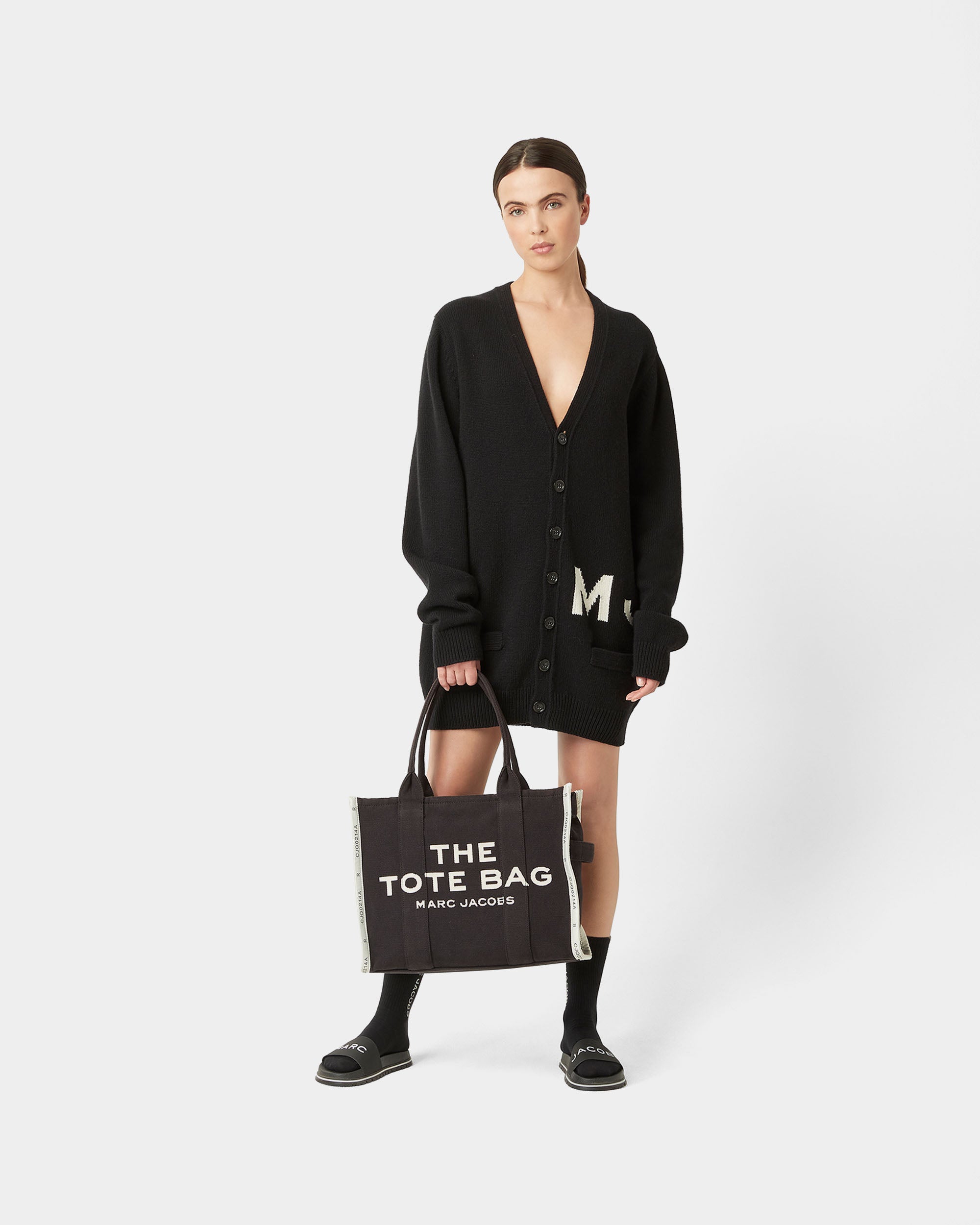 MARC JACOBS THE™ 大型提花織物帆布托特包