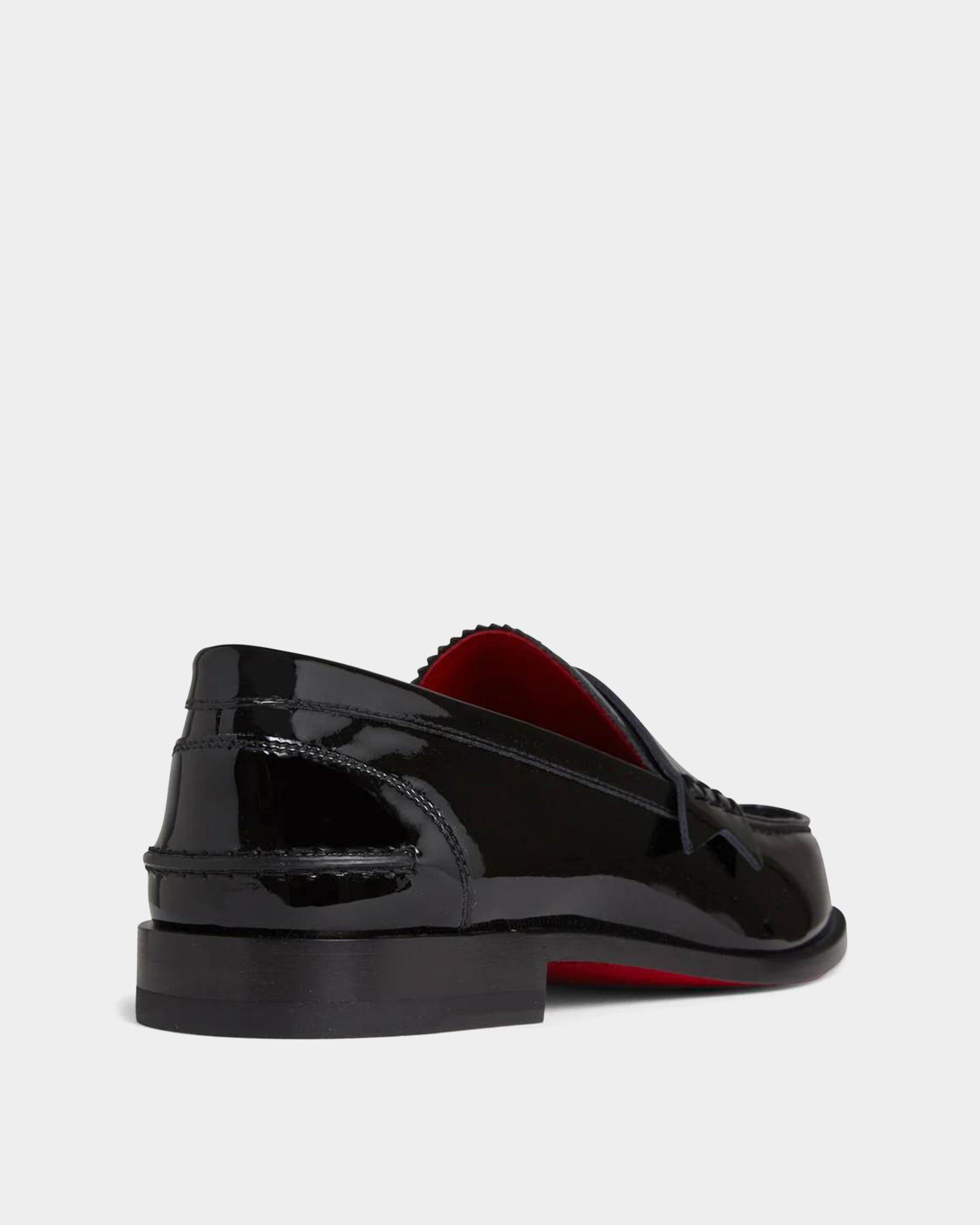 CHRISTIAN LOUBOUTIN 漆皮水鑽樂福鞋