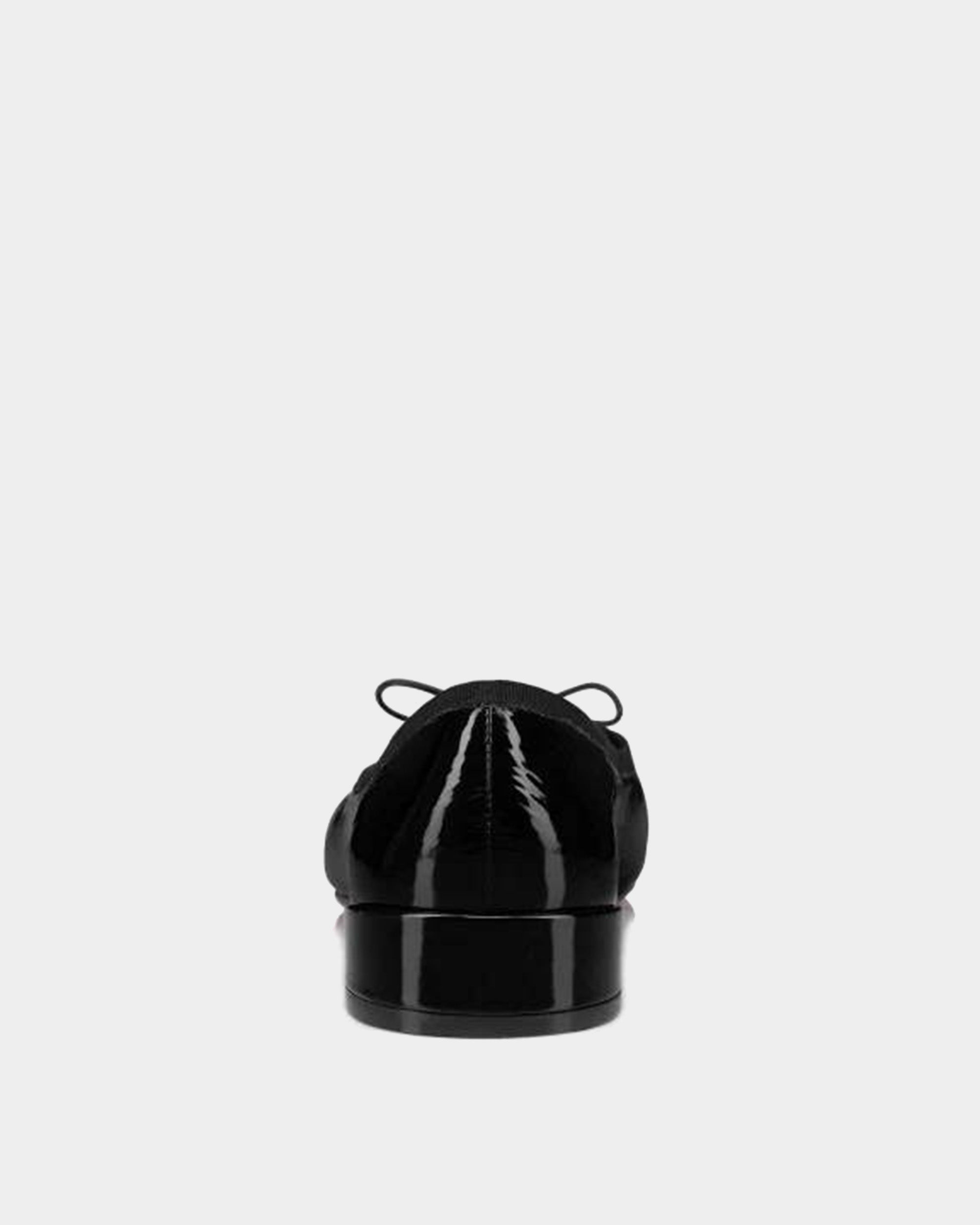 CHRISTIAN LOUBOUTIN 黑色漆皮芭蕾平底鞋