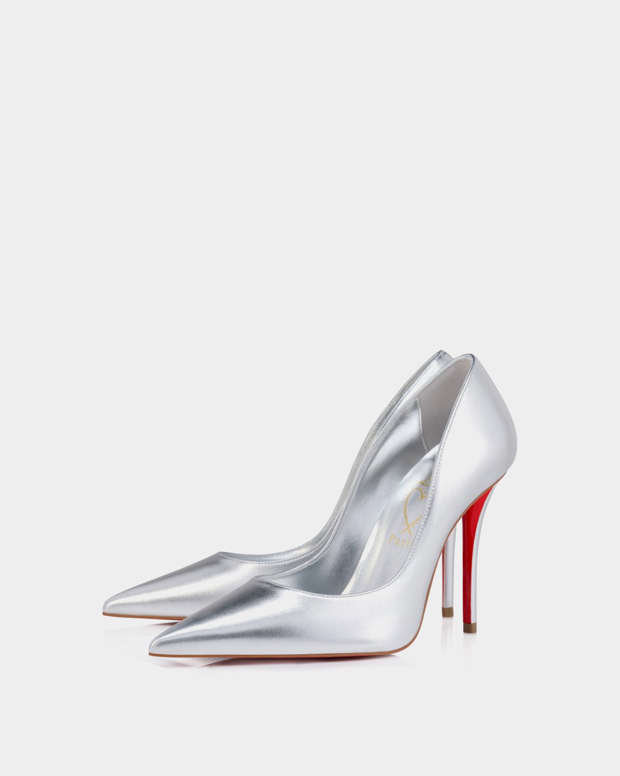 CHRISTIAN LOUBOUTIN 銀色 Miss Z 100mm 高跟鞋