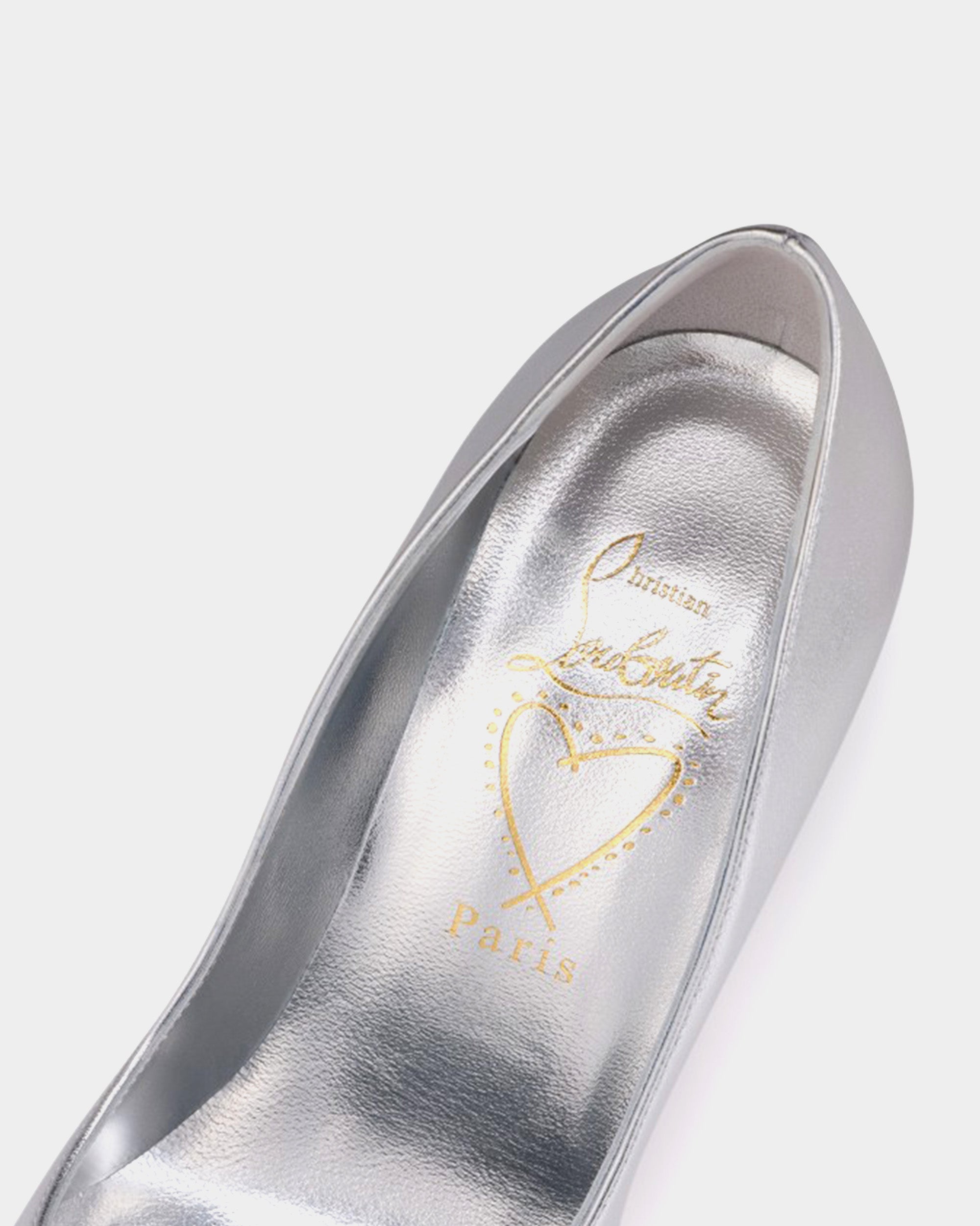 CHRISTIAN LOUBOUTIN 銀色 Miss Z 100mm 高跟鞋