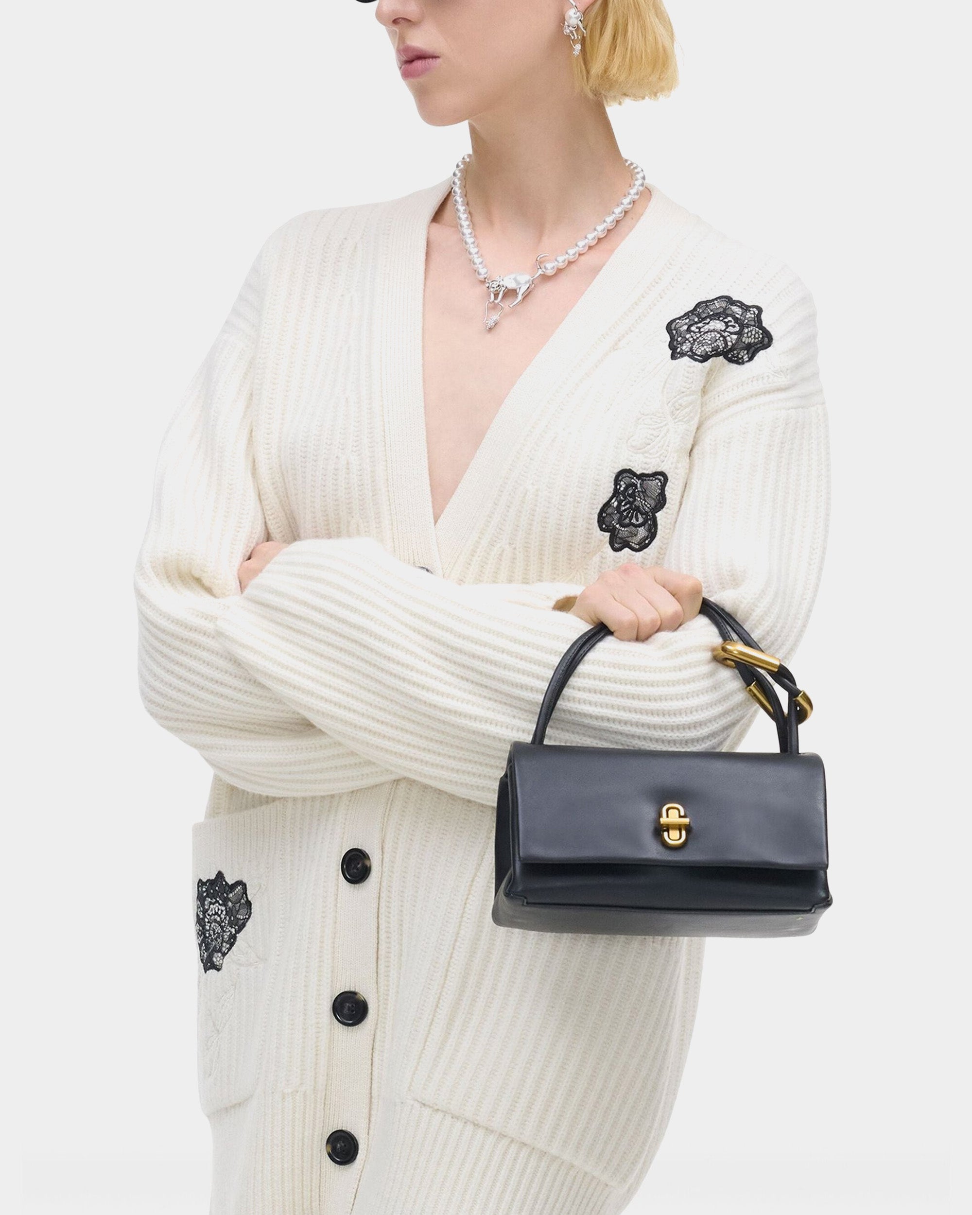 MARC JACOBS 雙提把皮革手提包