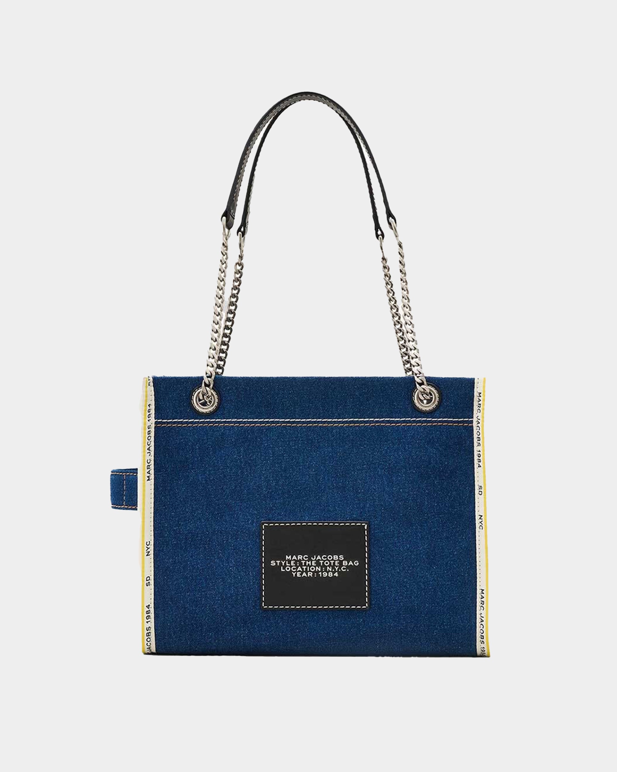 MARC JACOBS 中號丹寧鏈條托特包
