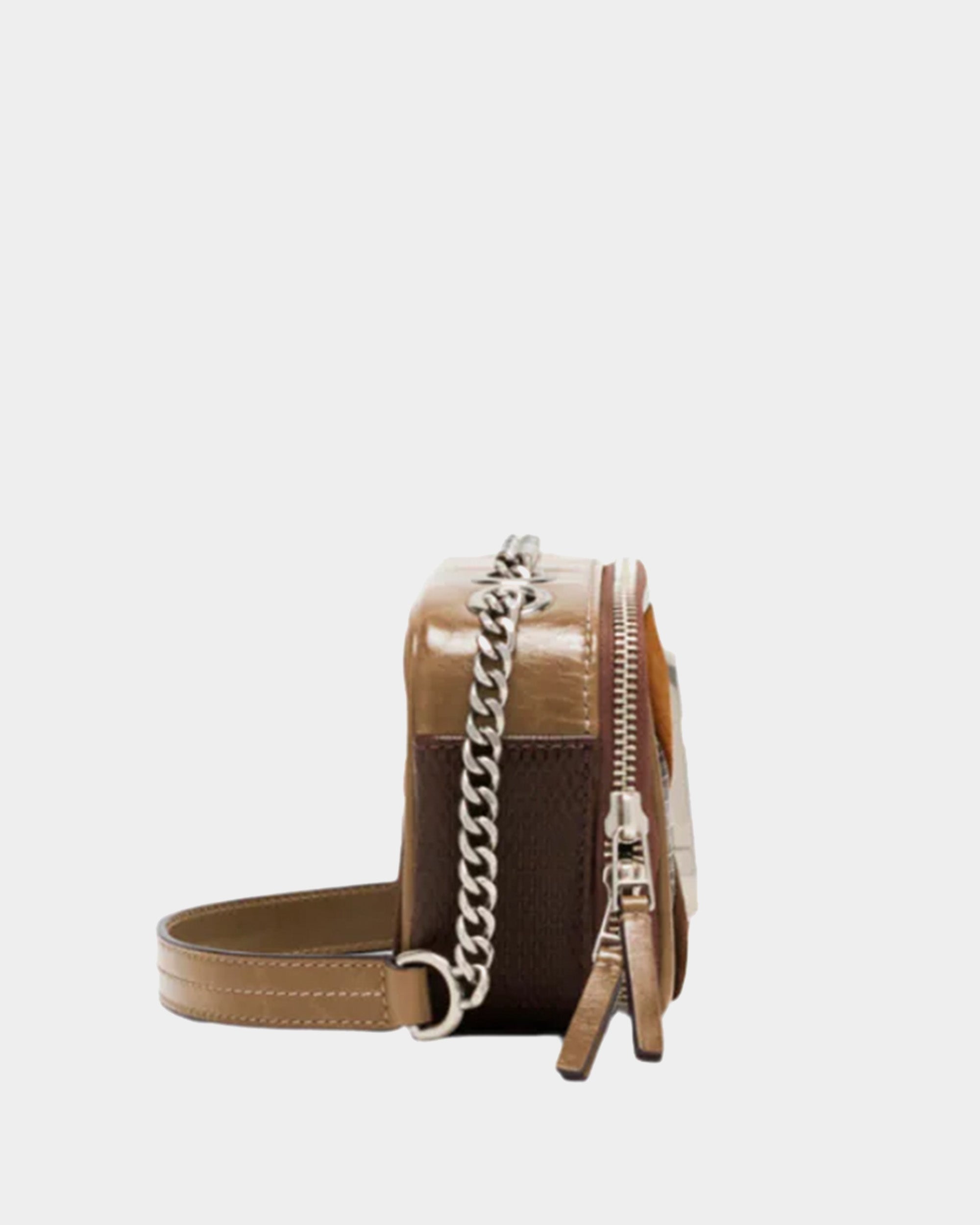 MARC JACOBS SOFTSHOT 拼接麂皮斜背包