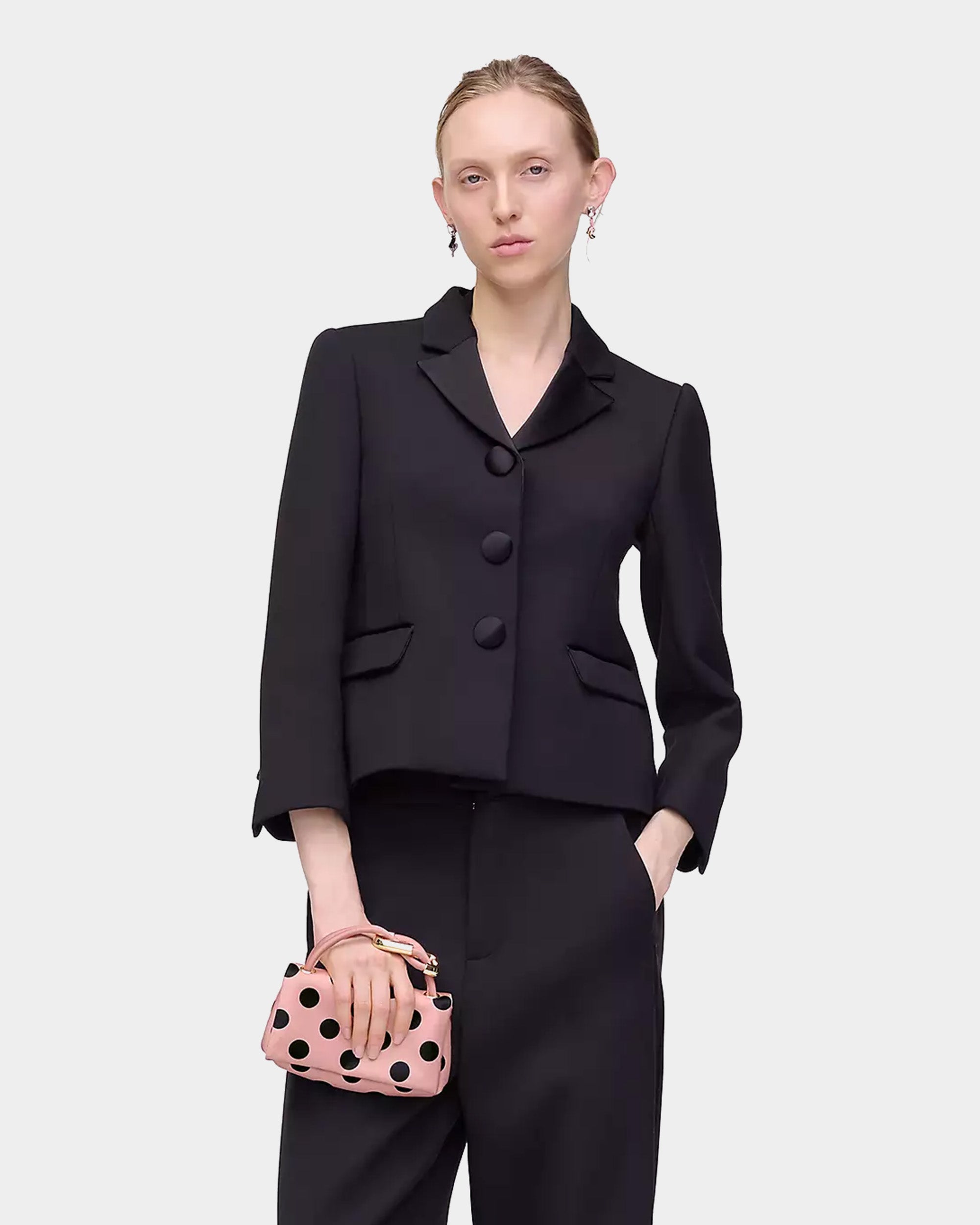 MARC JACOBS 緞面圓點迷你手拿包