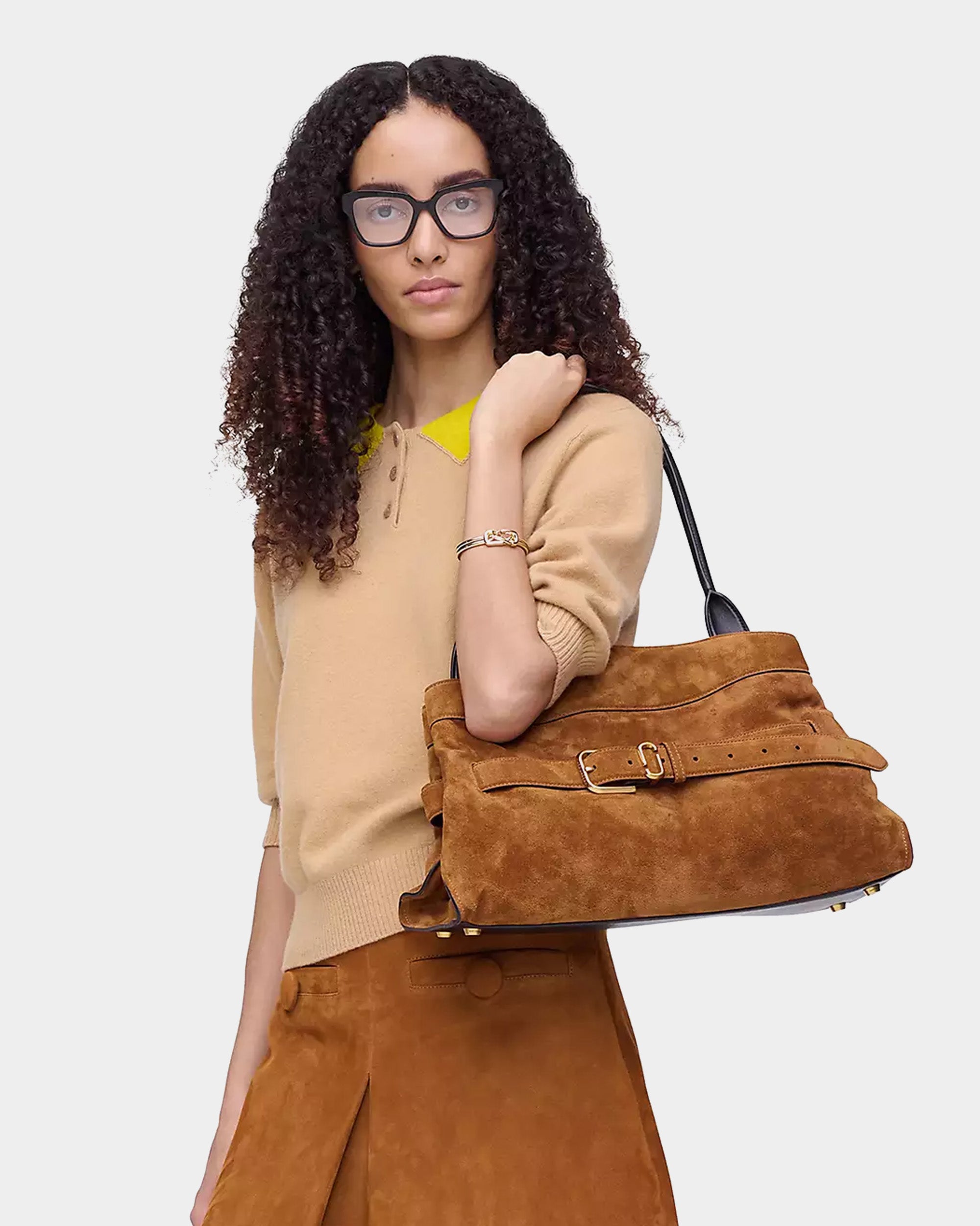 MARC JACOBS SUEDE DAKOTA 都會麂皮包 - 2款色可選