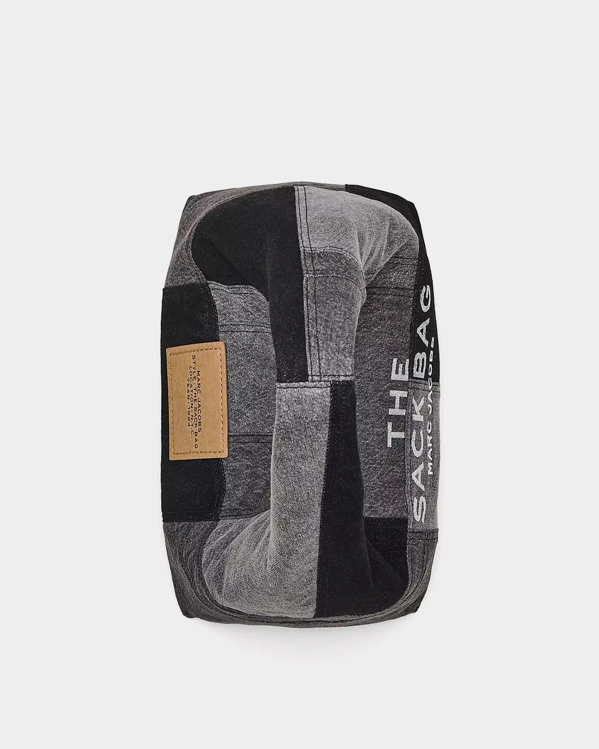 MARC JACOBS 黑色拼接丹寧 Sack 包