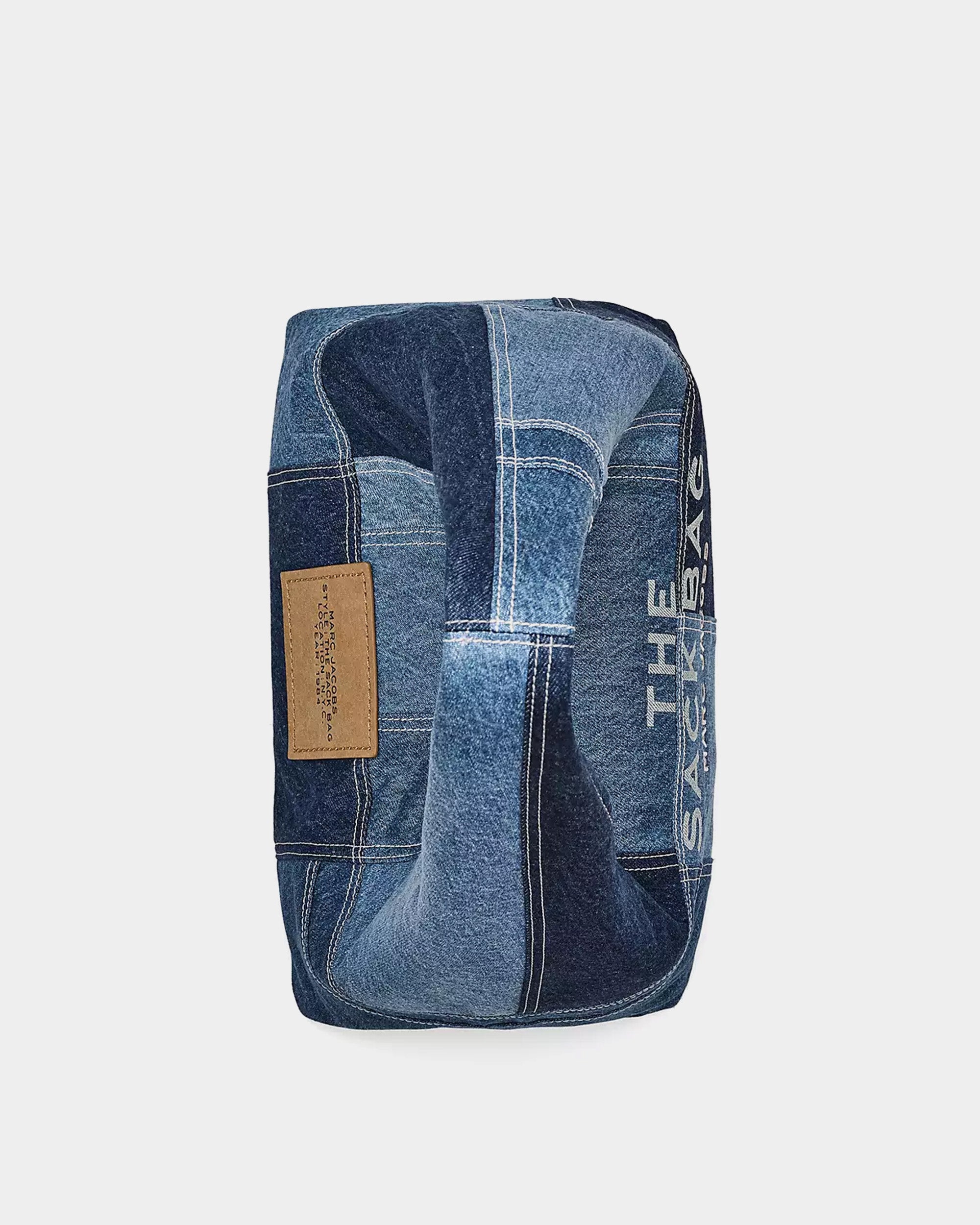 MARC JACOBS 藍色拼接丹寧 Sack 包