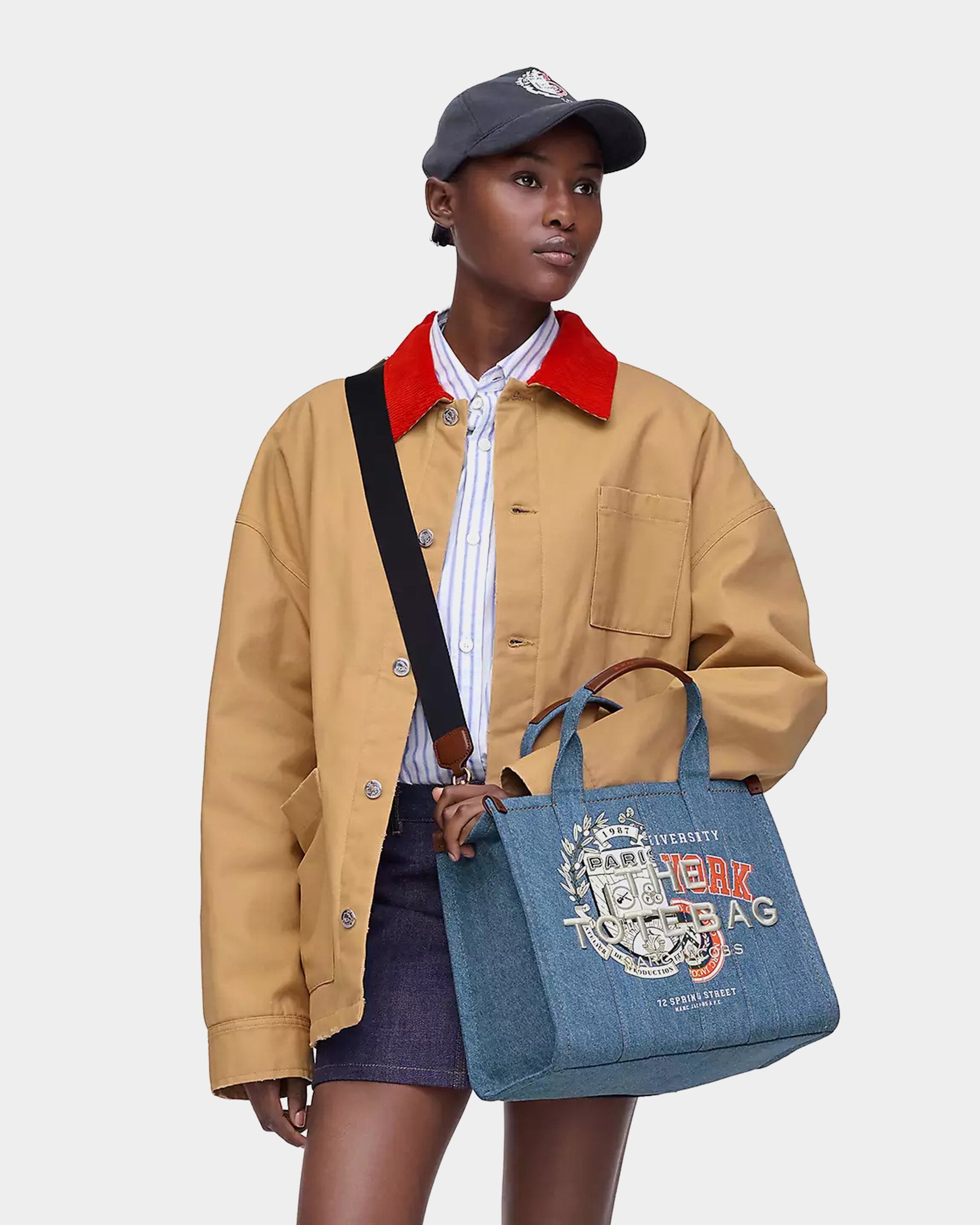 A.P.C. x MARC JACOBS 聯名限量 牛仔中型托特包
